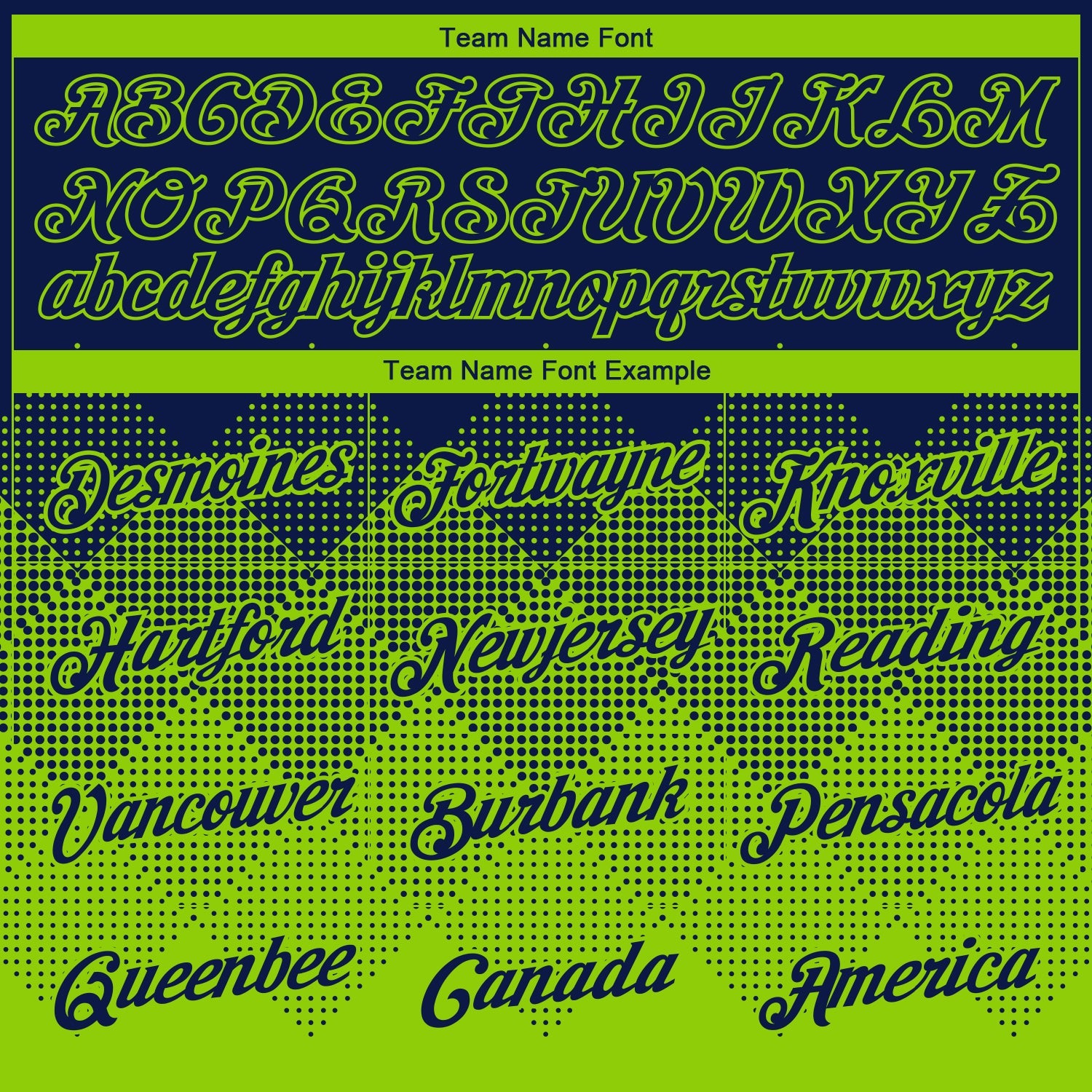 Custom Navy Neon Green 3D Pattern Design Gradient Square Shapes Performance T-Shirt view 3