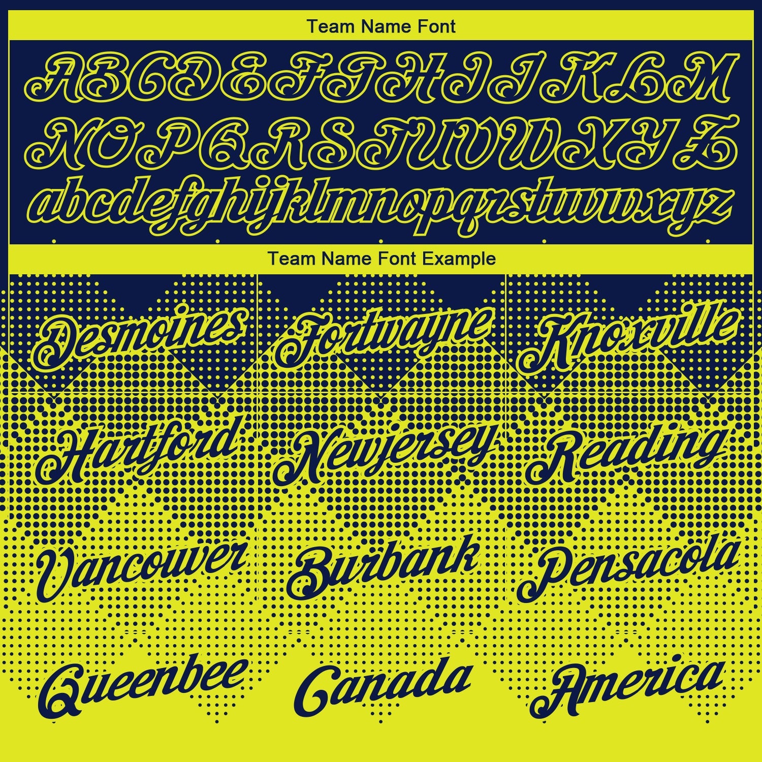 Custom Navy Neon Yellow 3D Pattern Design Gradient Square Shapes Performance T-Shirt view 3