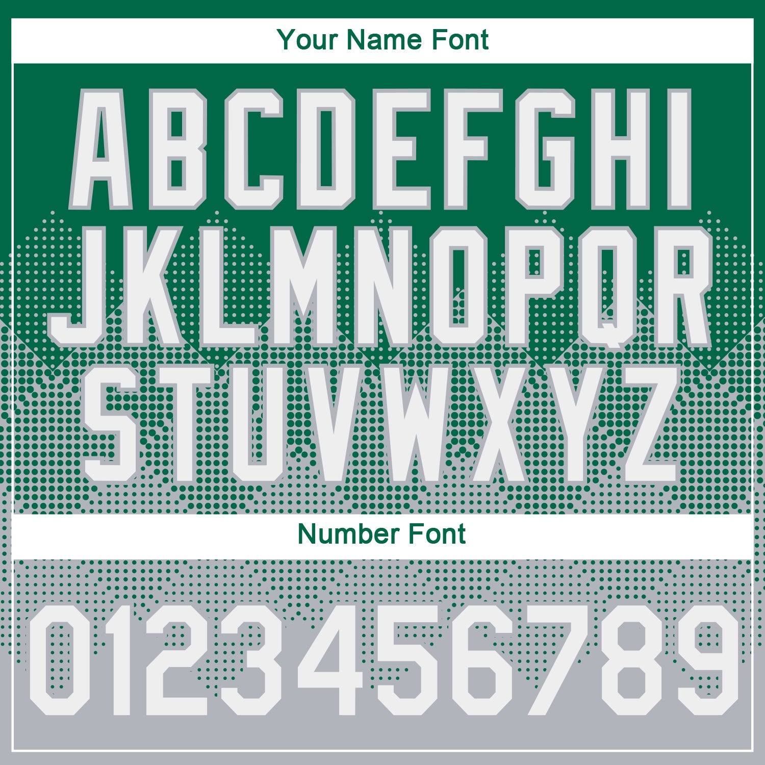 Custom Kelly Green White-Gray 3D Pattern Design Gradient Square Shapes Performance T-Shirt view 4
