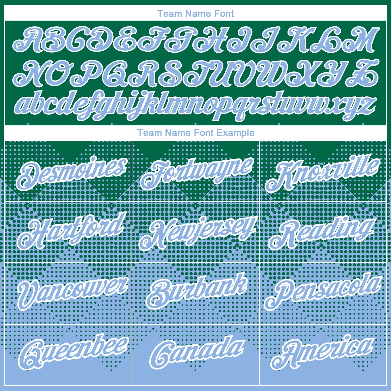 Custom Kelly Green Light Blue-White 3D Pattern Design Gradient Square Shapes Performance T-Shirt view 3
