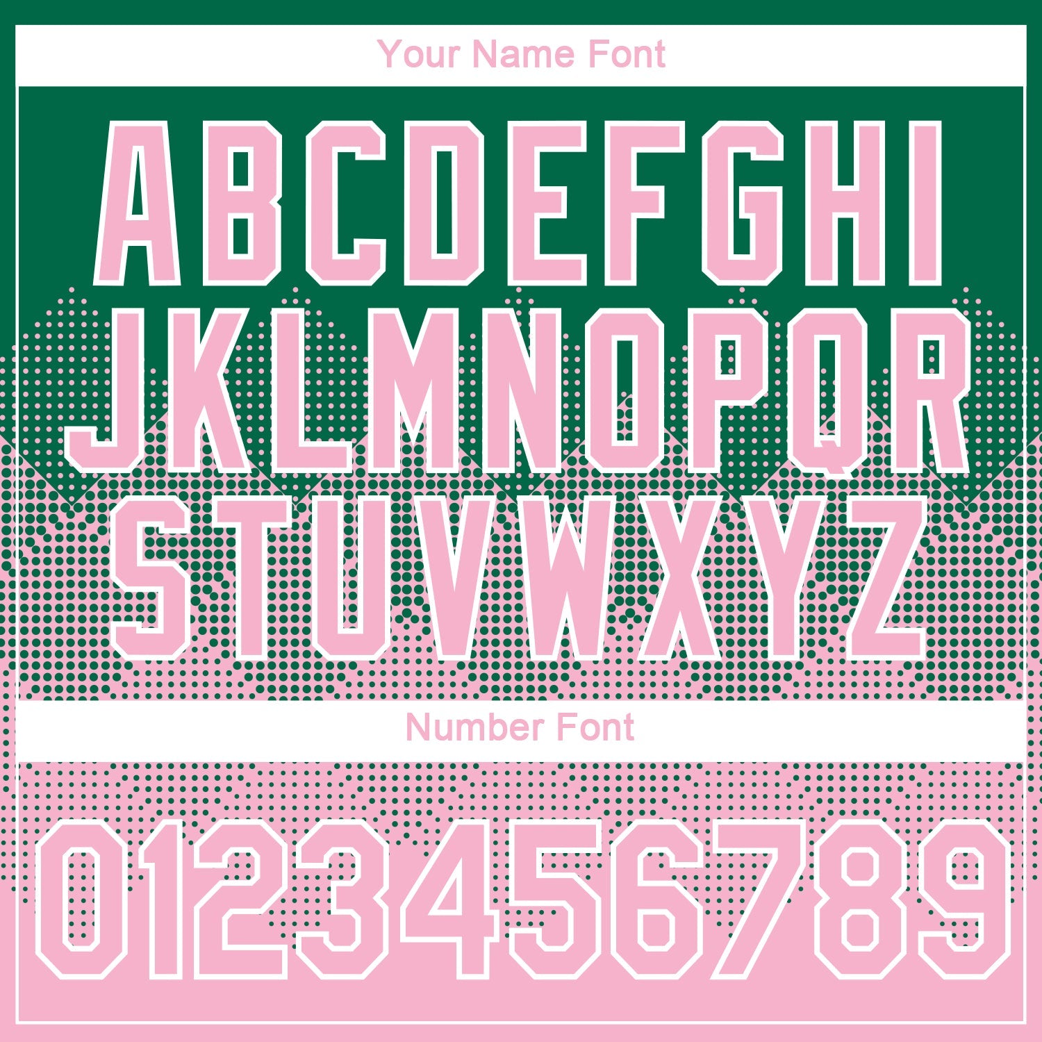 Custom Kelly Green Light Pink-White 3D Pattern Design Gradient Square Shapes Performance T-Shirt view 4