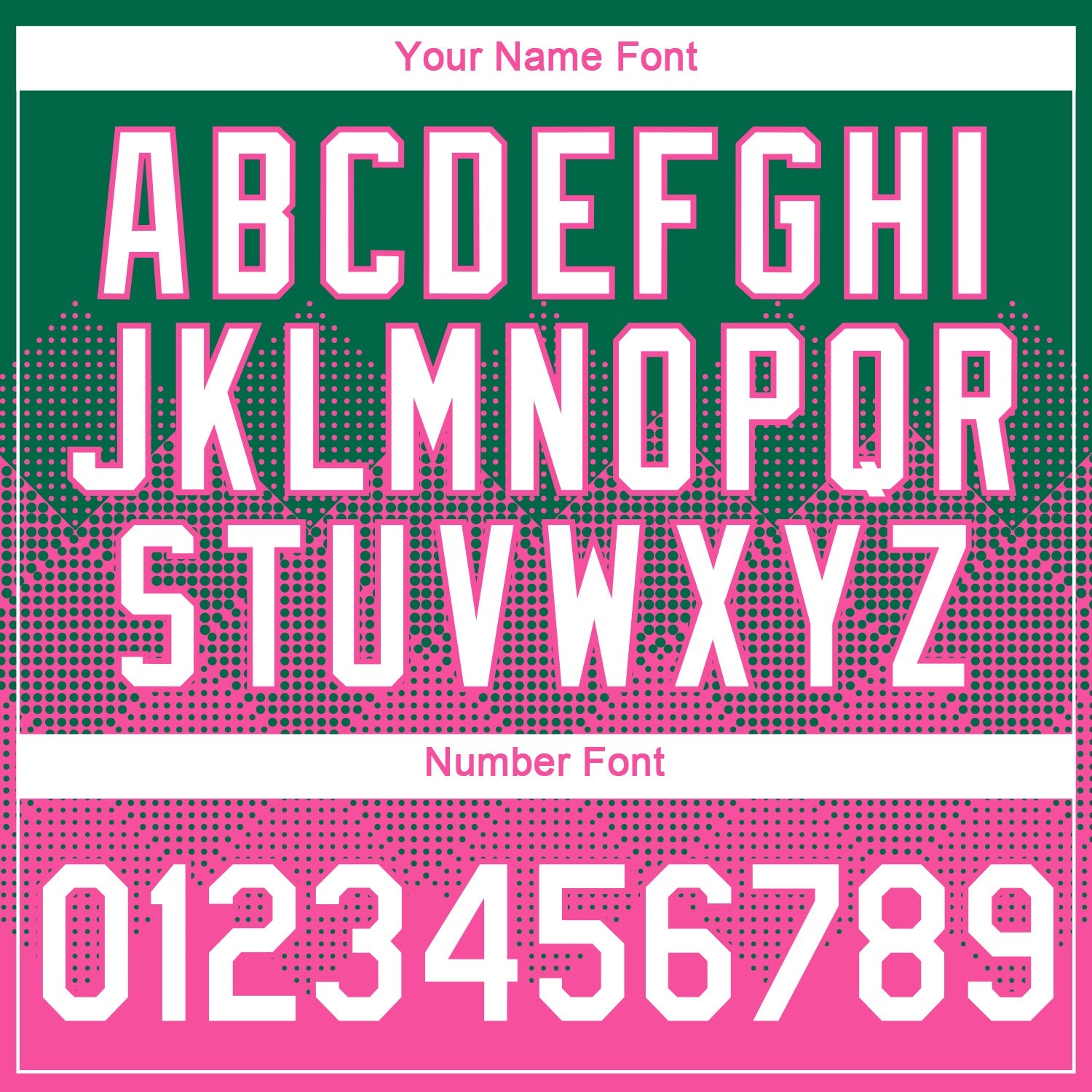 Custom Kelly Green White-Pink 3D Pattern Design Gradient Square Shapes Performance T-Shirt view 4
