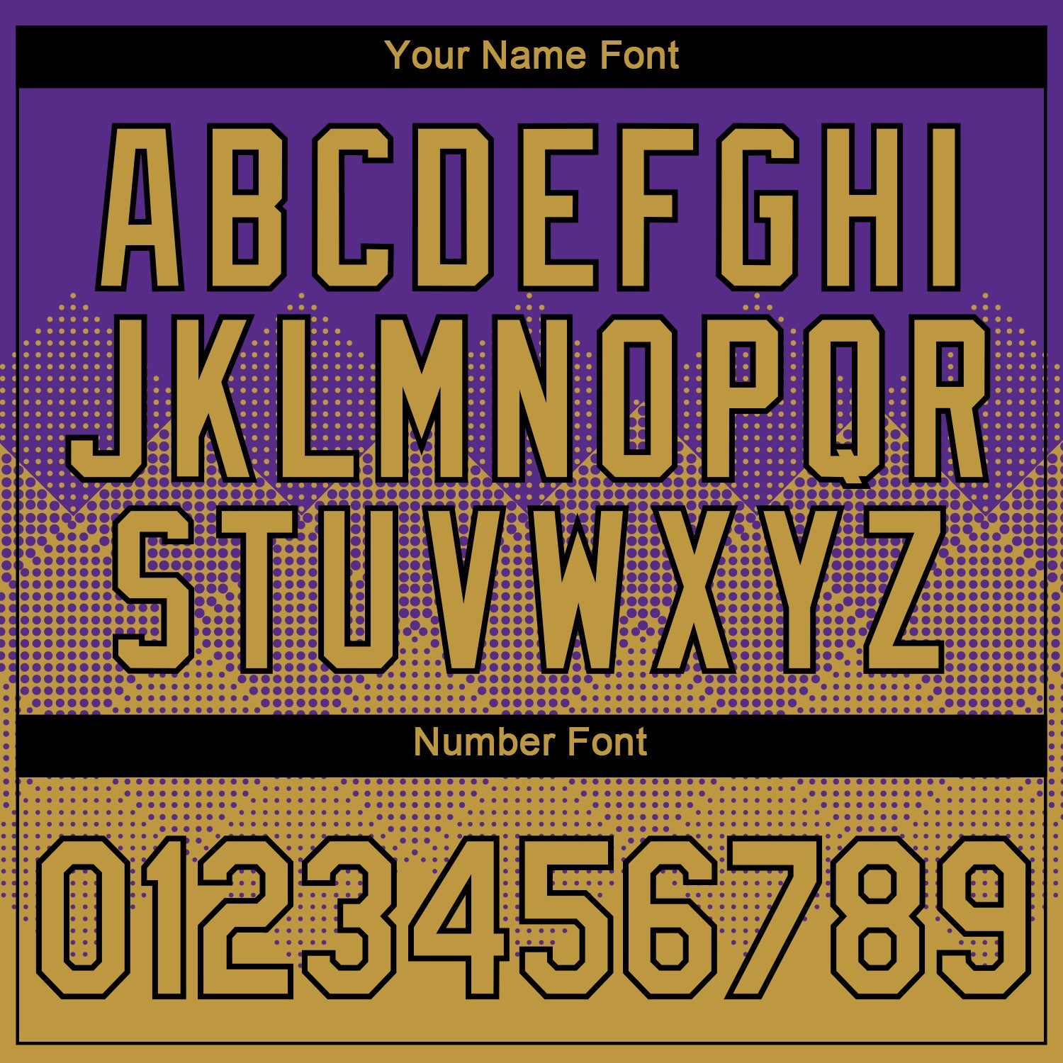 Custom Purple Old Gold-Black 3D Pattern Design Gradient Square Shapes Performance T-Shirt view 4