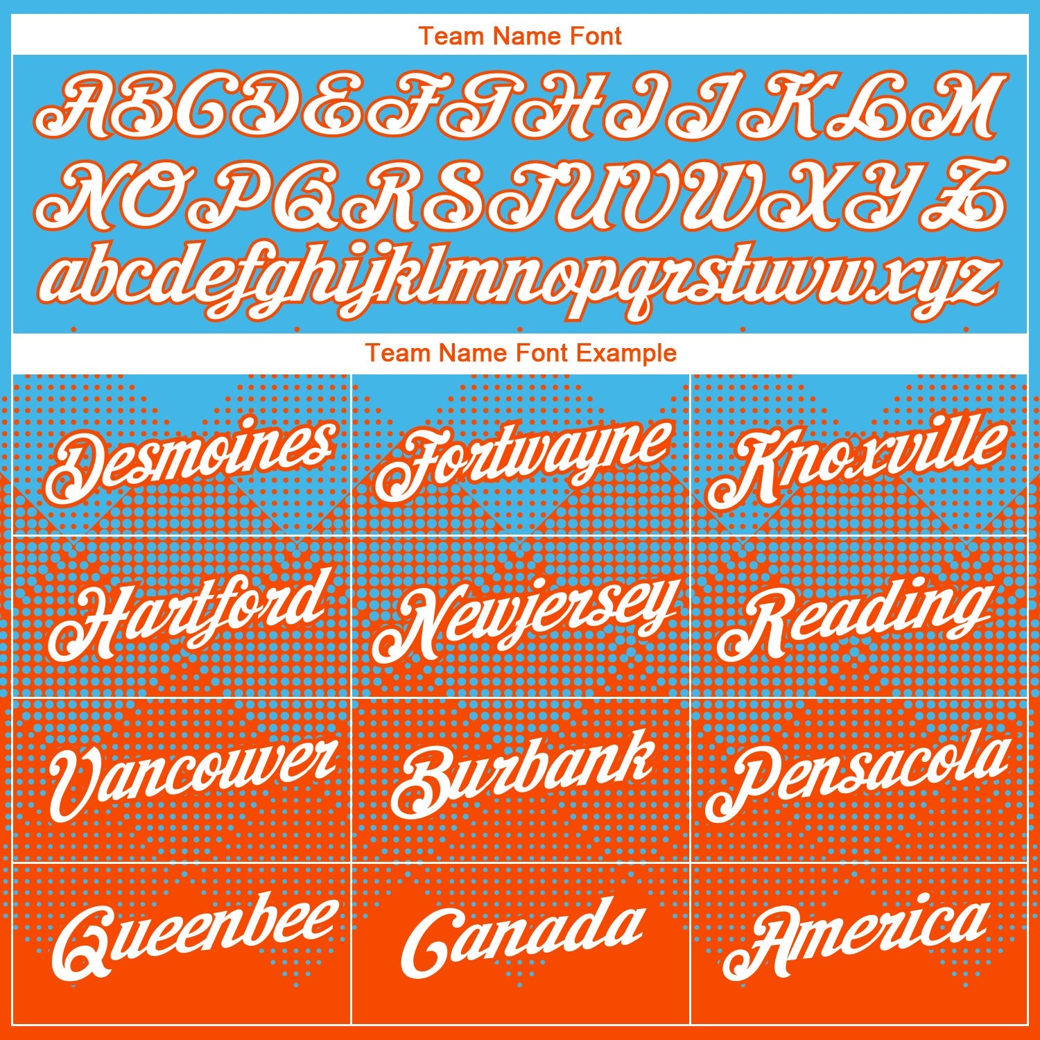 Custom Sky Blue White-Orange 3D Pattern Design Gradient Square Shapes Performance T-Shirt view 3