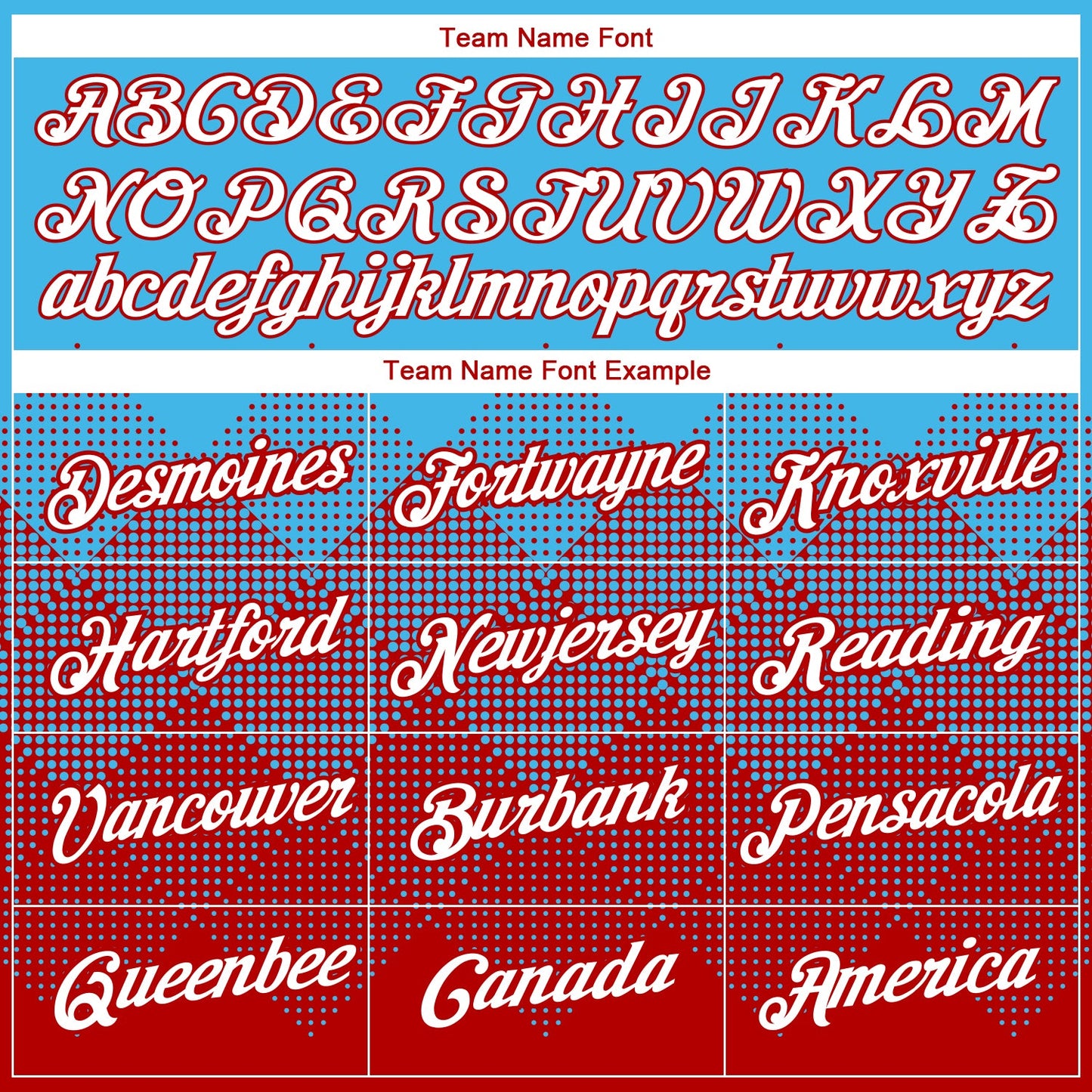 Custom Sky Blue White-Red 3D Pattern Design Gradient Square Shapes Performance T-Shirt view 3