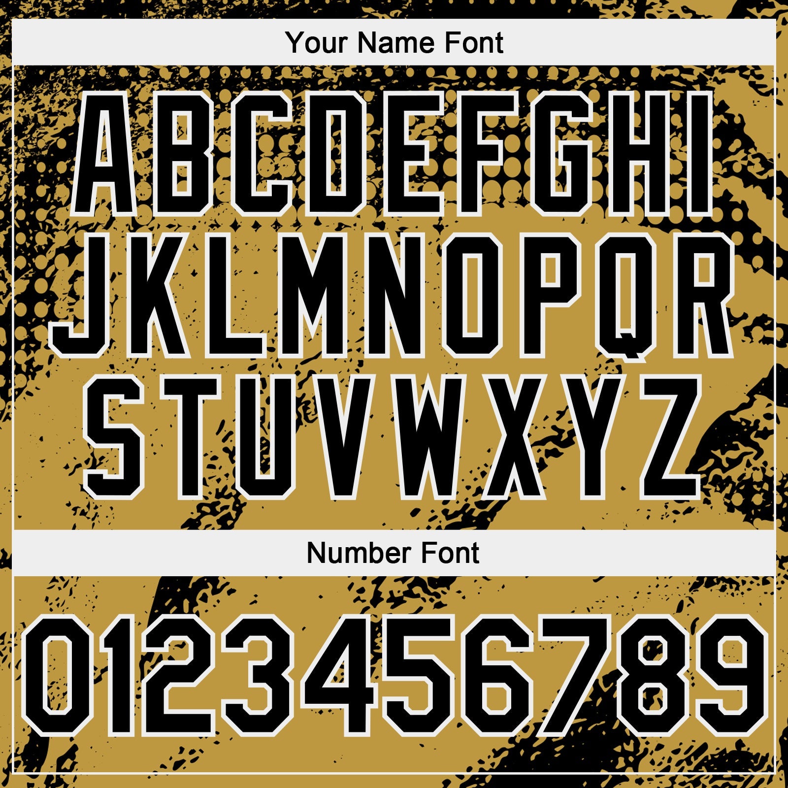 Custom Black Old Gold-White Splash Grunge Fragment Authentic Baseball Jersey view 5