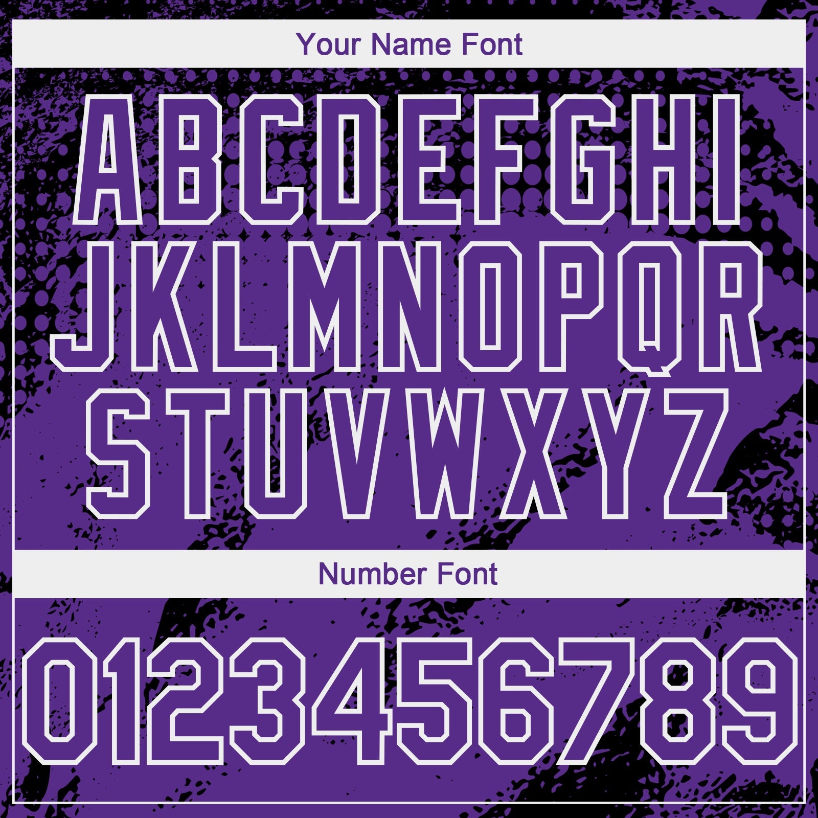 Custom Black Purple-White Splash Grunge Fragment Authentic Baseball Jersey view 5