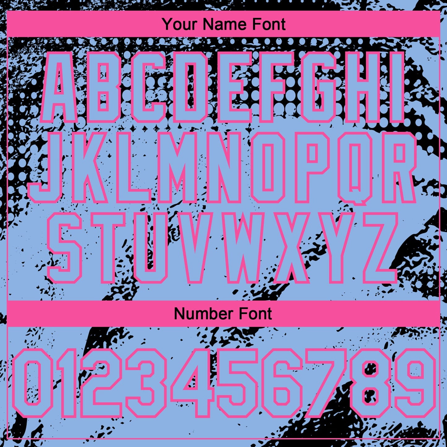 Custom Black Light Blue-Pink Splash Grunge Fragment Authentic Baseball Jersey view 5