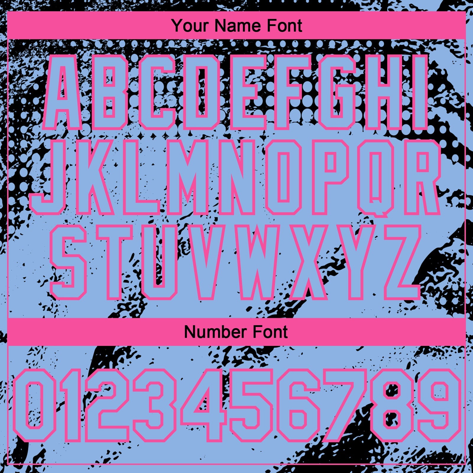 Custom Black Light Blue-Pink Splash Grunge Fragment Authentic Baseball Jersey view 5