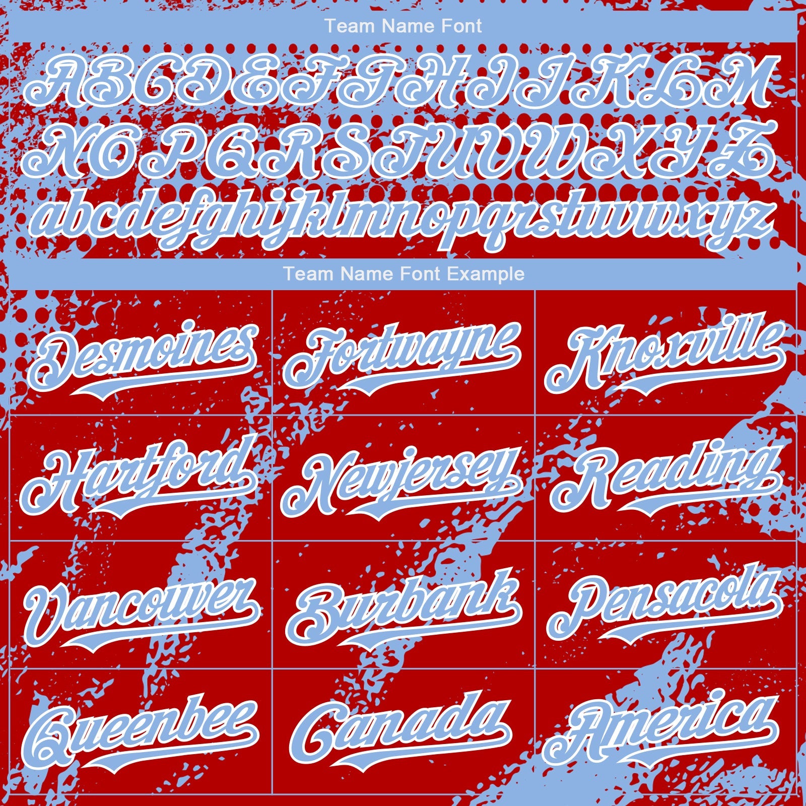 Custom Light Blue Red-White Splash Grunge Fragment Authentic Baseball Jersey view 4