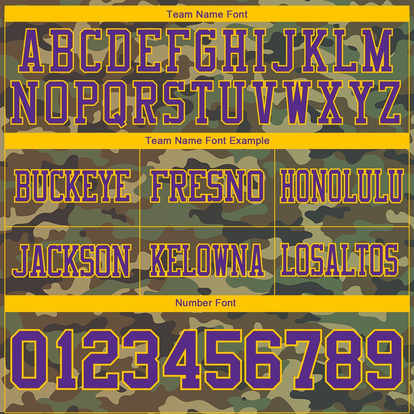 Custom Camo Purple-Yellow 3D Pattern Salute To Service Authentic Football Jersey view 4
