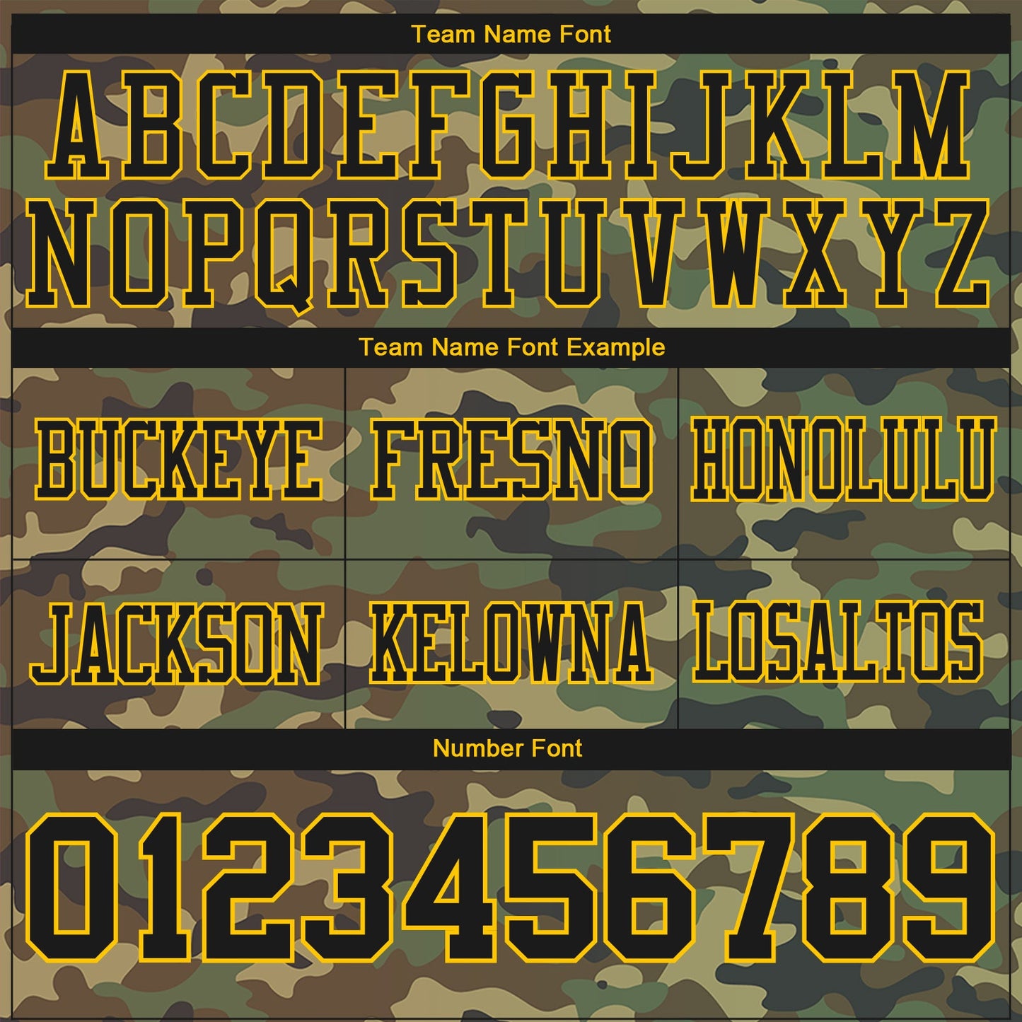 Custom Camo Black-Yellow 3D Pattern Salute To Service Authentic Football Jersey view 4