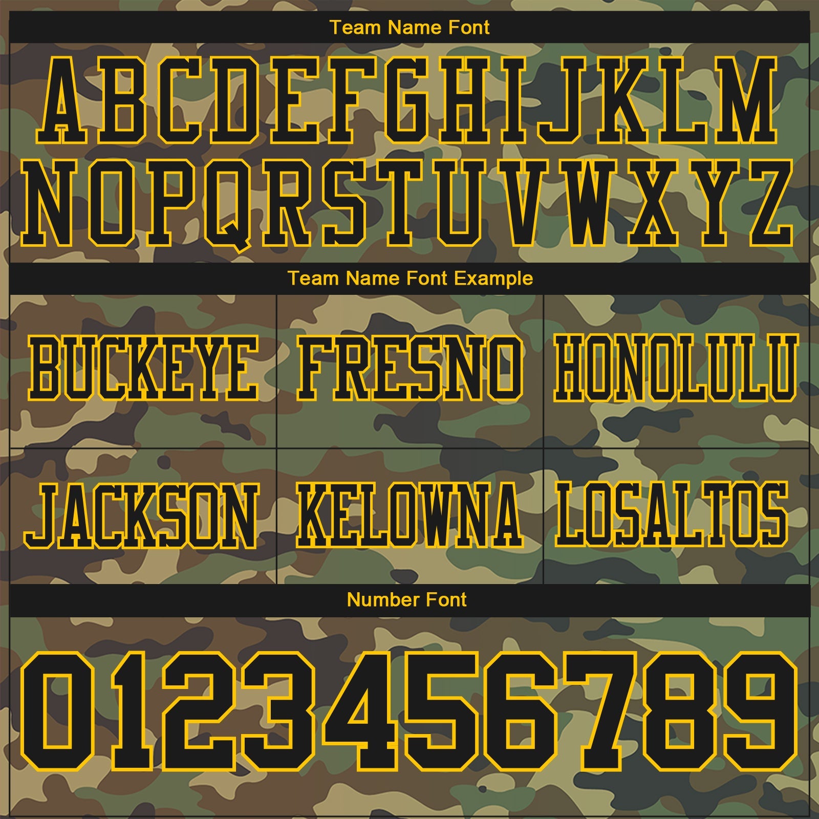 Custom Camo Black-Yellow 3D Pattern Salute To Service Authentic Football Jersey view 4