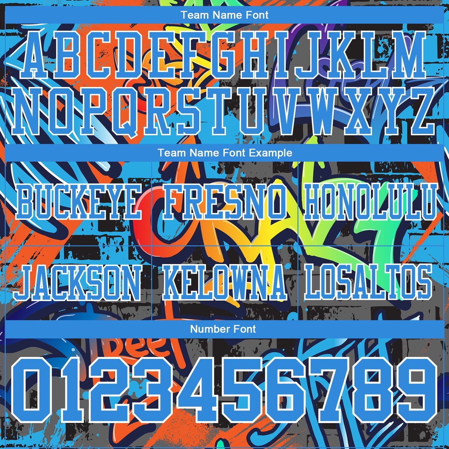 Custom Graffiti Pattern Powder Blue-White 3D Pattern Splash Authentic Football Jersey view 4