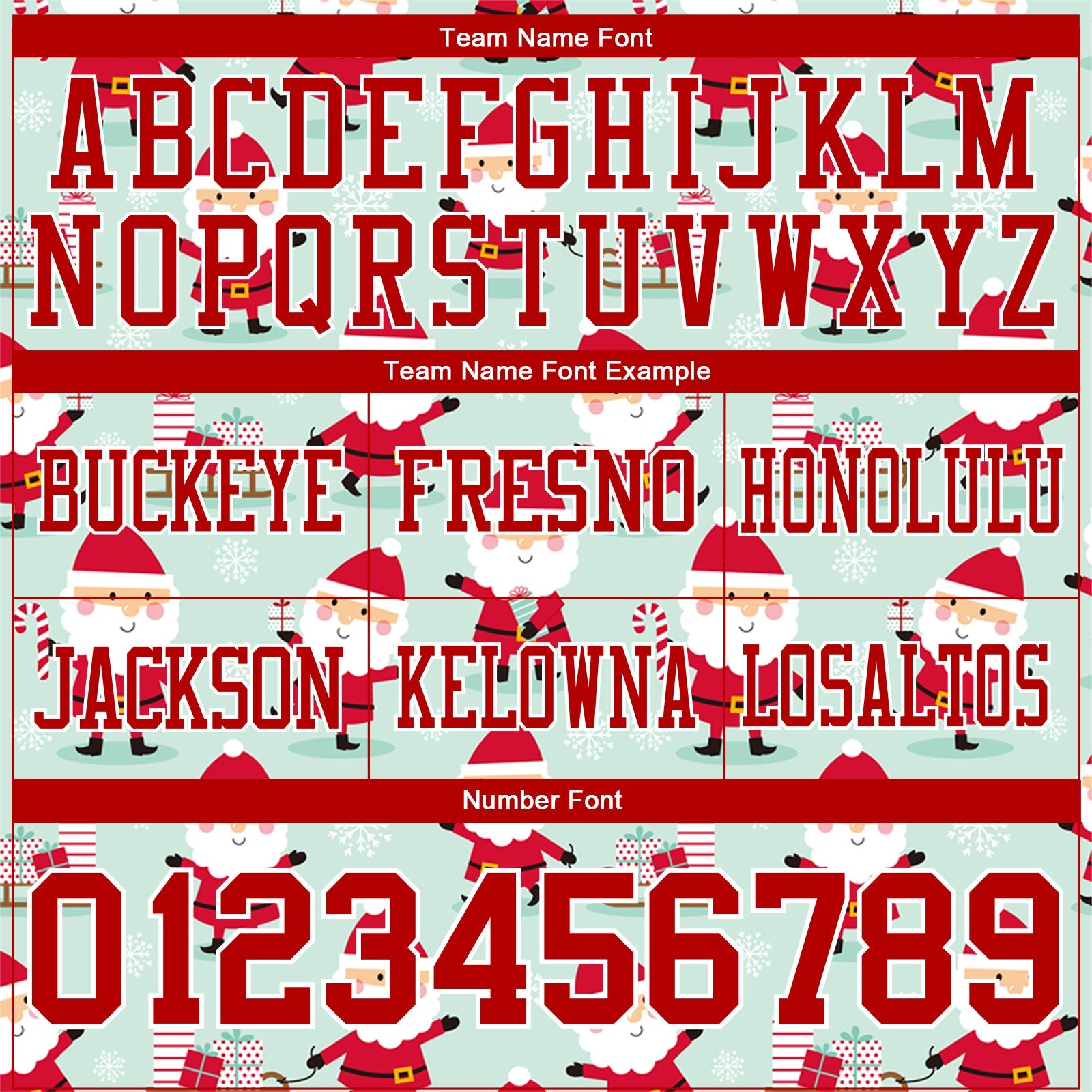 Custom Green Red-White 3D Pattern Christmas Authentic Football Jersey view 4