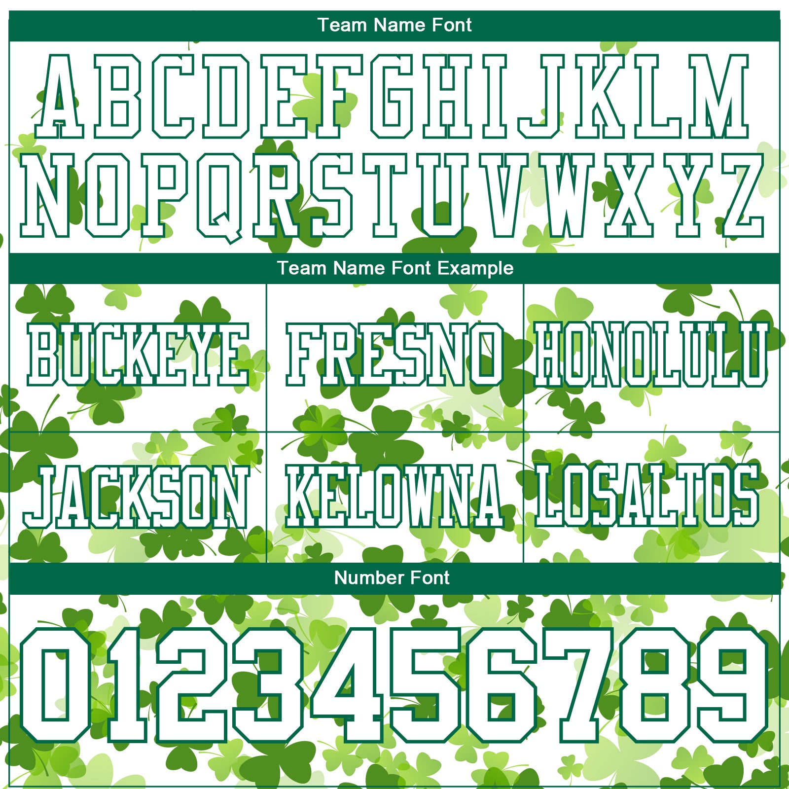 Custom White Kelly Green 3D Pattern St. Patrick's Day Authentic Football Jersey view 4