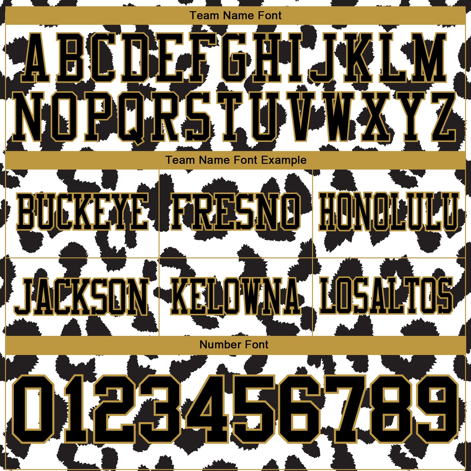 Custom White Black-Old Gold 3D Pattern Leopard Print Authentic Football Jersey view 4