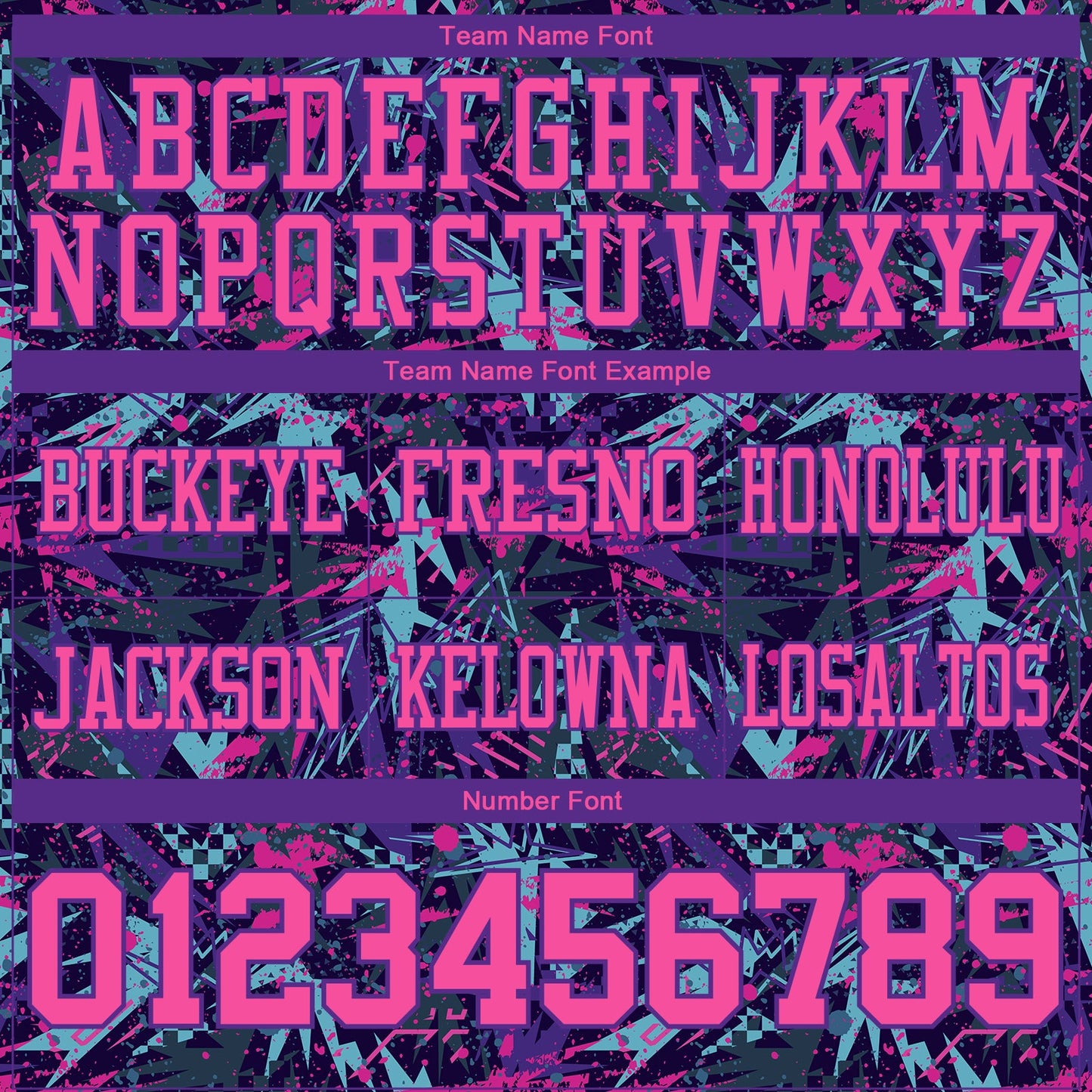 Custom Graffiti Pattern Pink Purple-Black 3D Pattern Creative Geometric Figures And Dots Authentic Football Jersey view 4