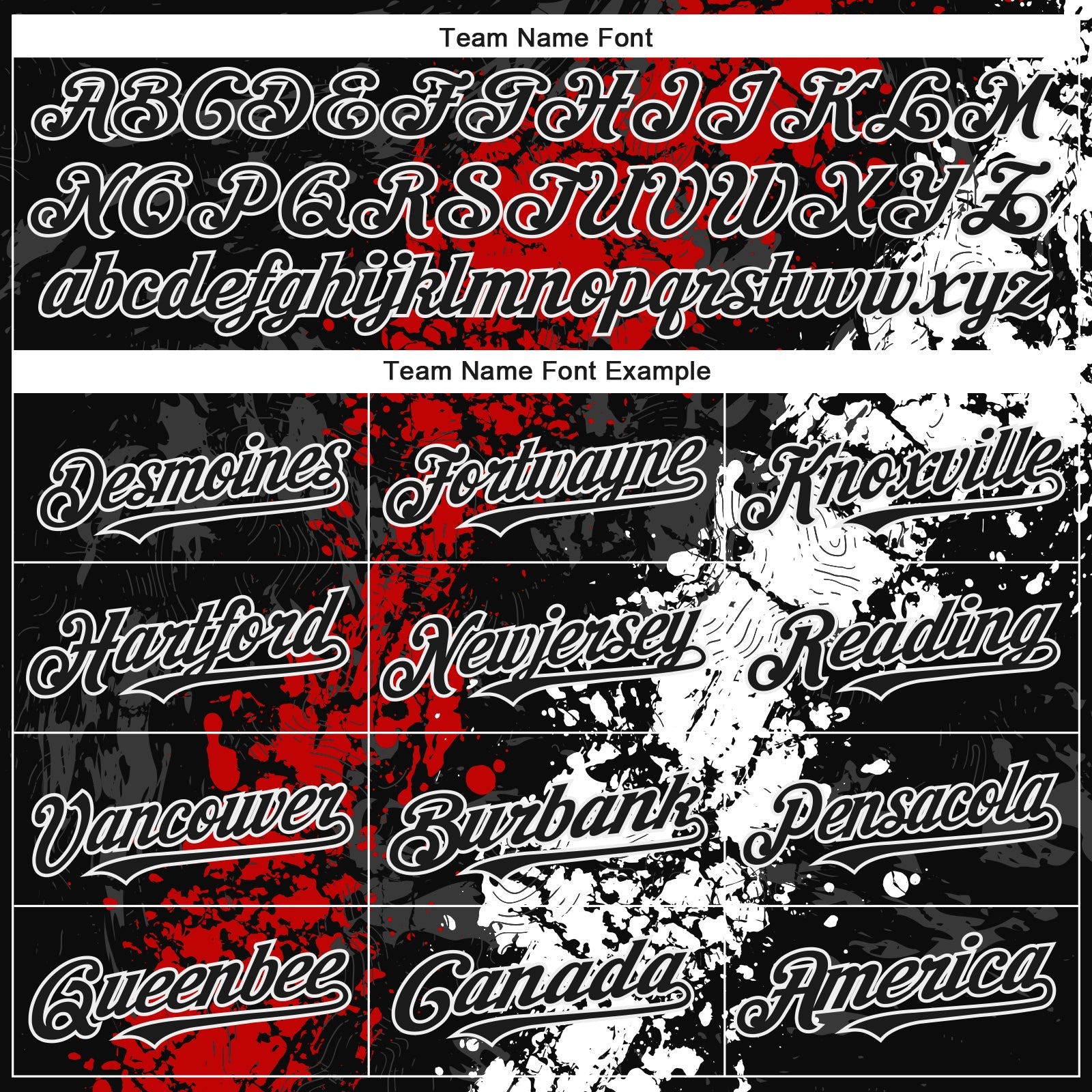 Custom Black Red-White Splash Authentic Baseball Jersey view 4