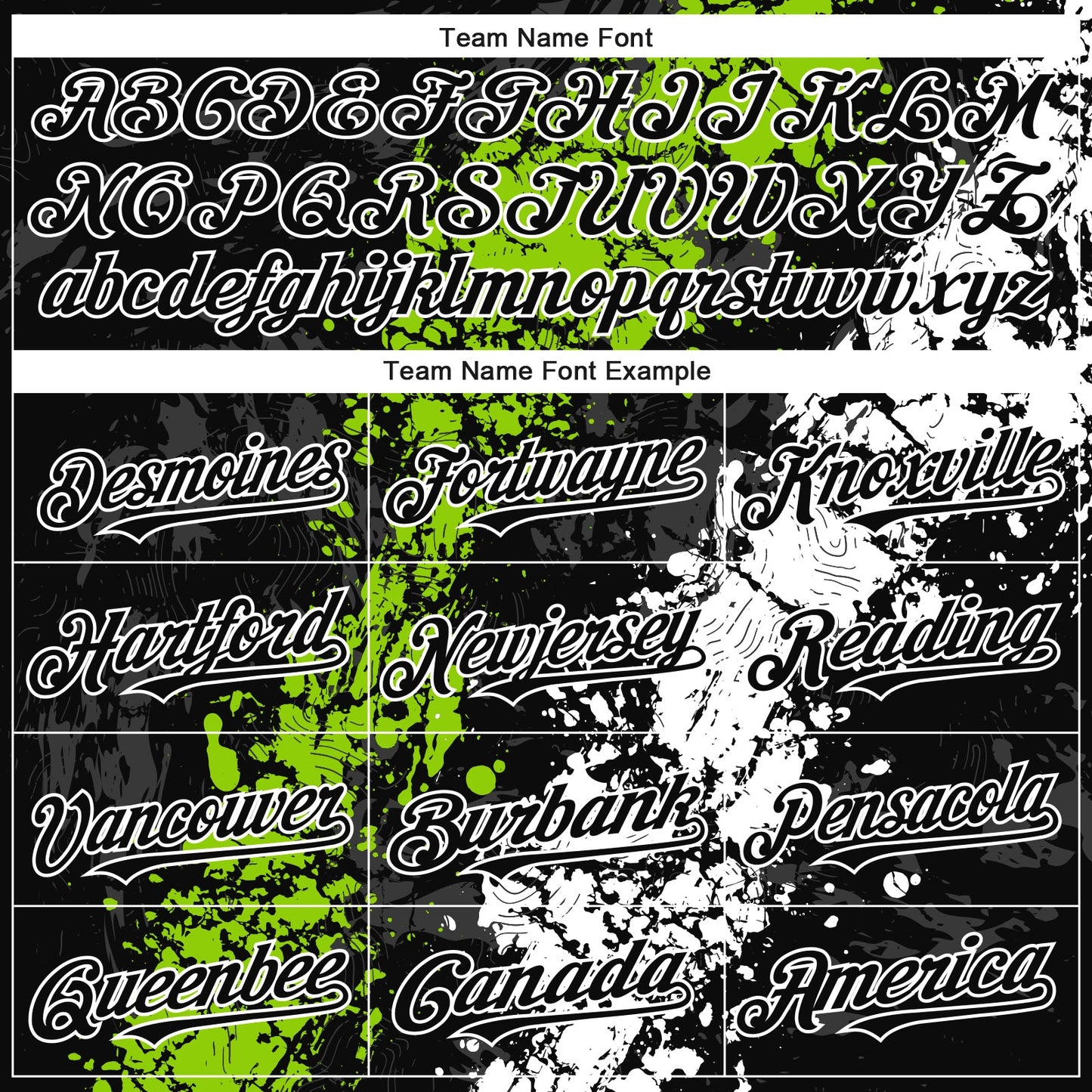 Custom Black Neon Green-White Splash Authentic Baseball Jersey view 4