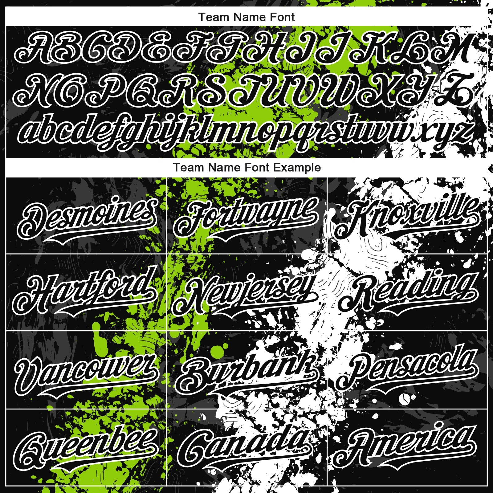 Custom Black Neon Green-White Splash Authentic Baseball Jersey view 4