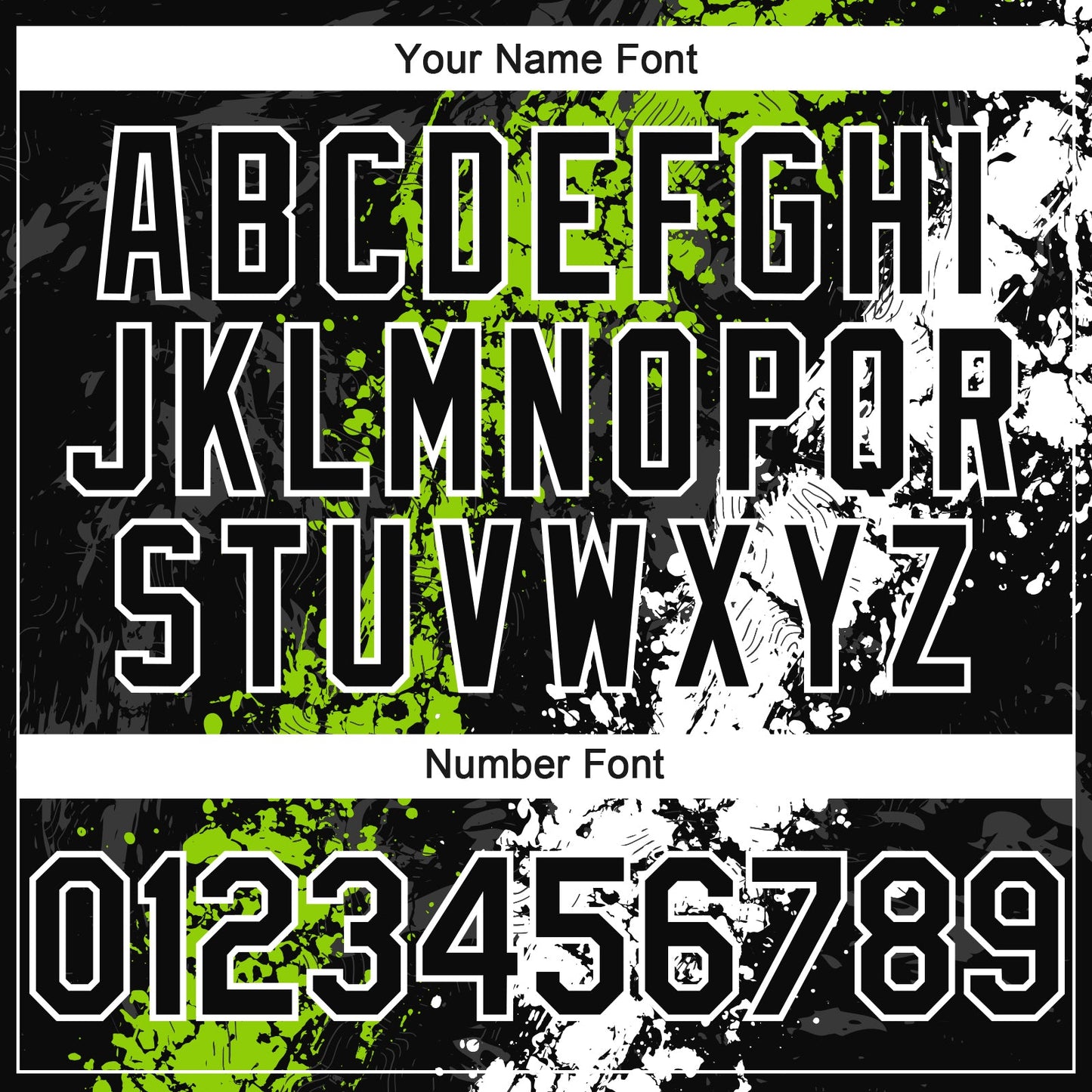 Custom Black Neon Green-White Splash Authentic Baseball Jersey view 5