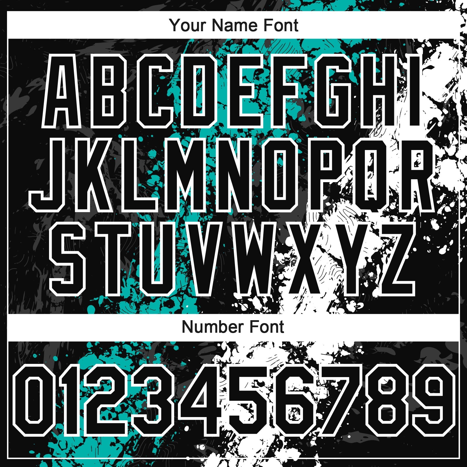 Custom Black Aqua-White Splash Authentic Baseball Jersey view 5