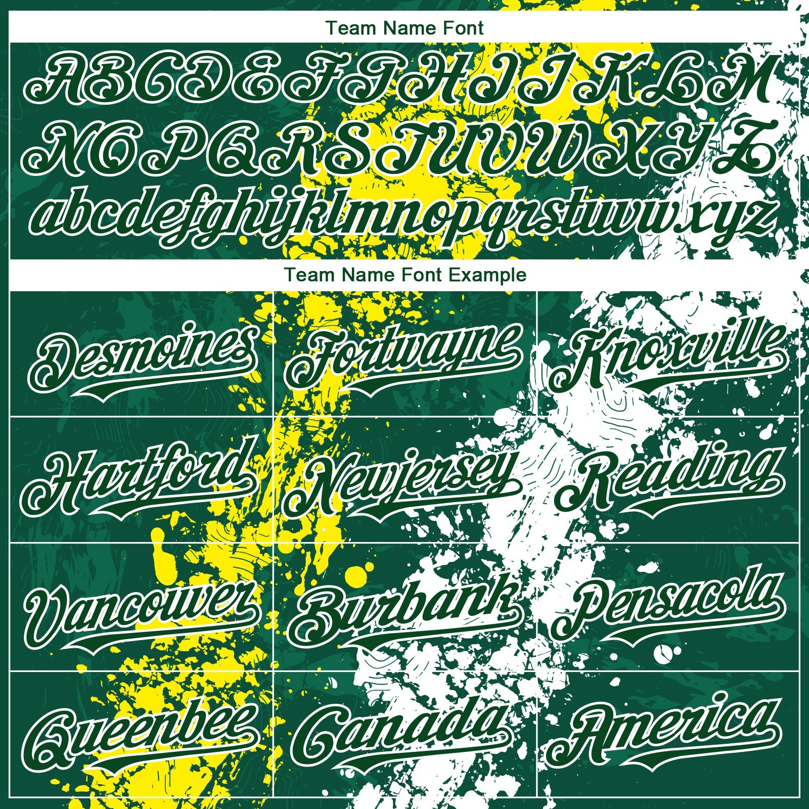 Custom Green Light Yellow-White Splash Authentic Baseball Jersey view 4