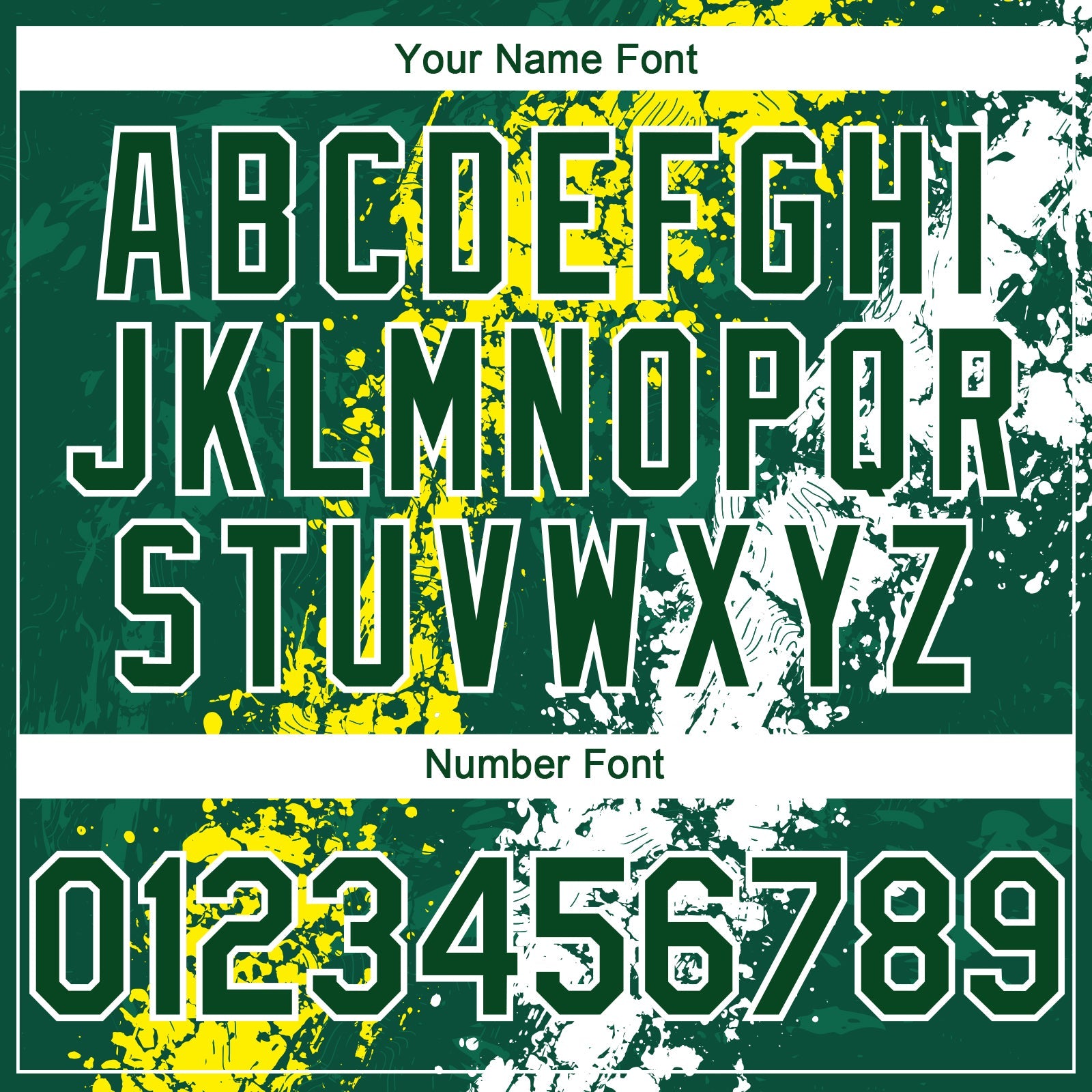 Custom Green Light Yellow-White Splash Authentic Baseball Jersey view 5