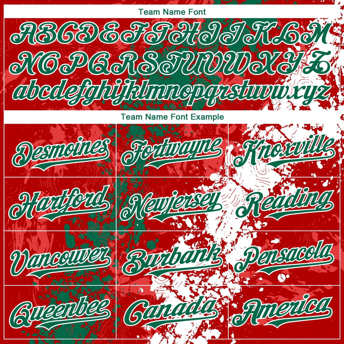 Custom Red Kelly Green-White Splash Authentic Baseball Jersey view 4