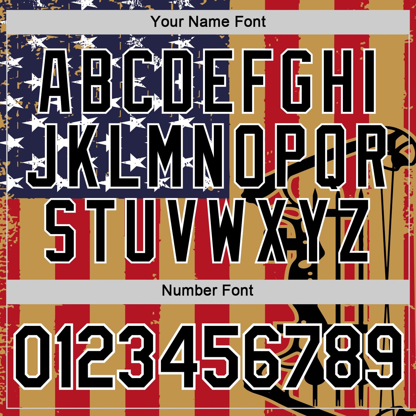 Custom Old Gold Black-White 3D Pattern Design Arrow Archery Bow Target American Flag Performance T-Shirt view 4