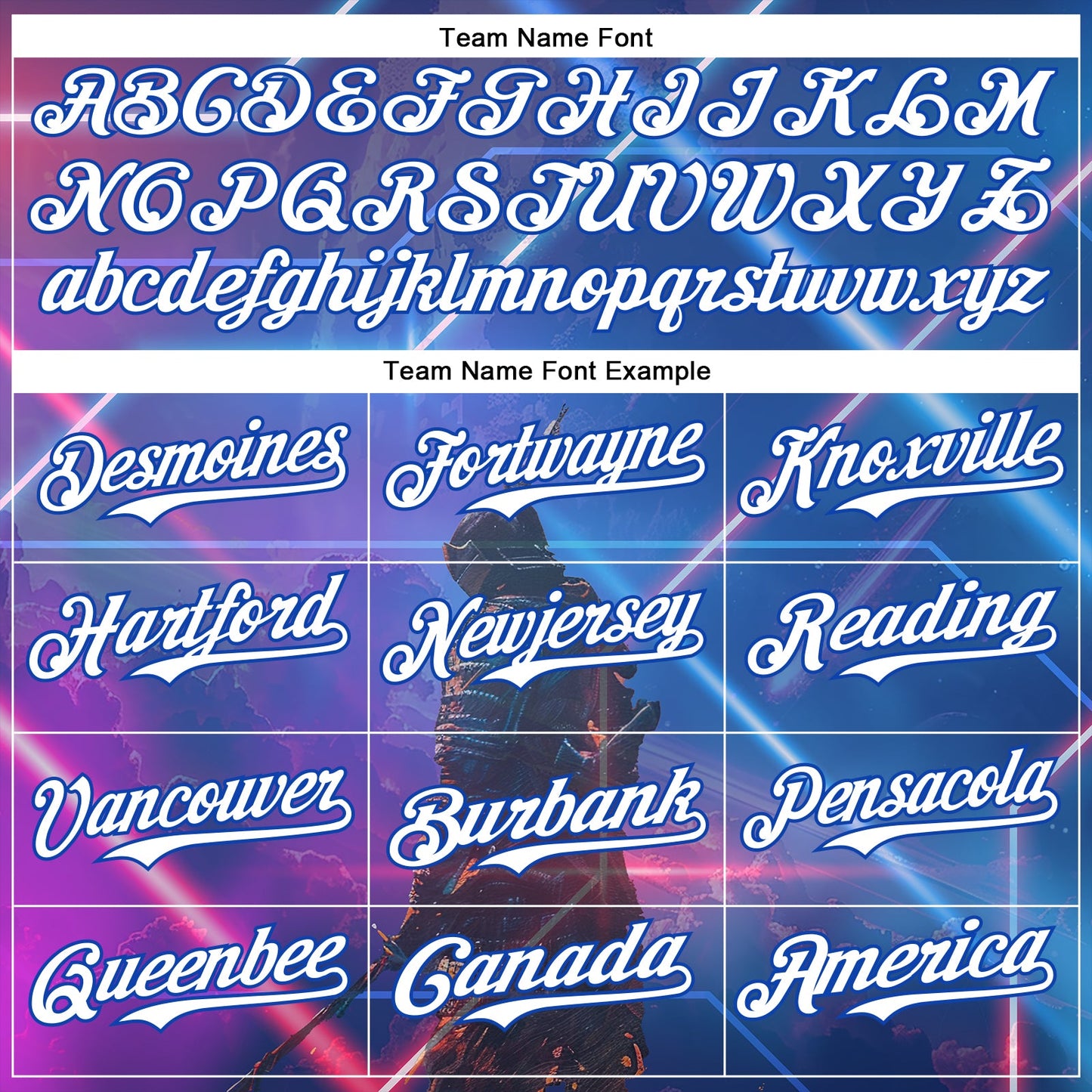 Custom Blue White-Thunder Blue 3D Pattern Design Outer Space Authentic Baseball Jersey view 4