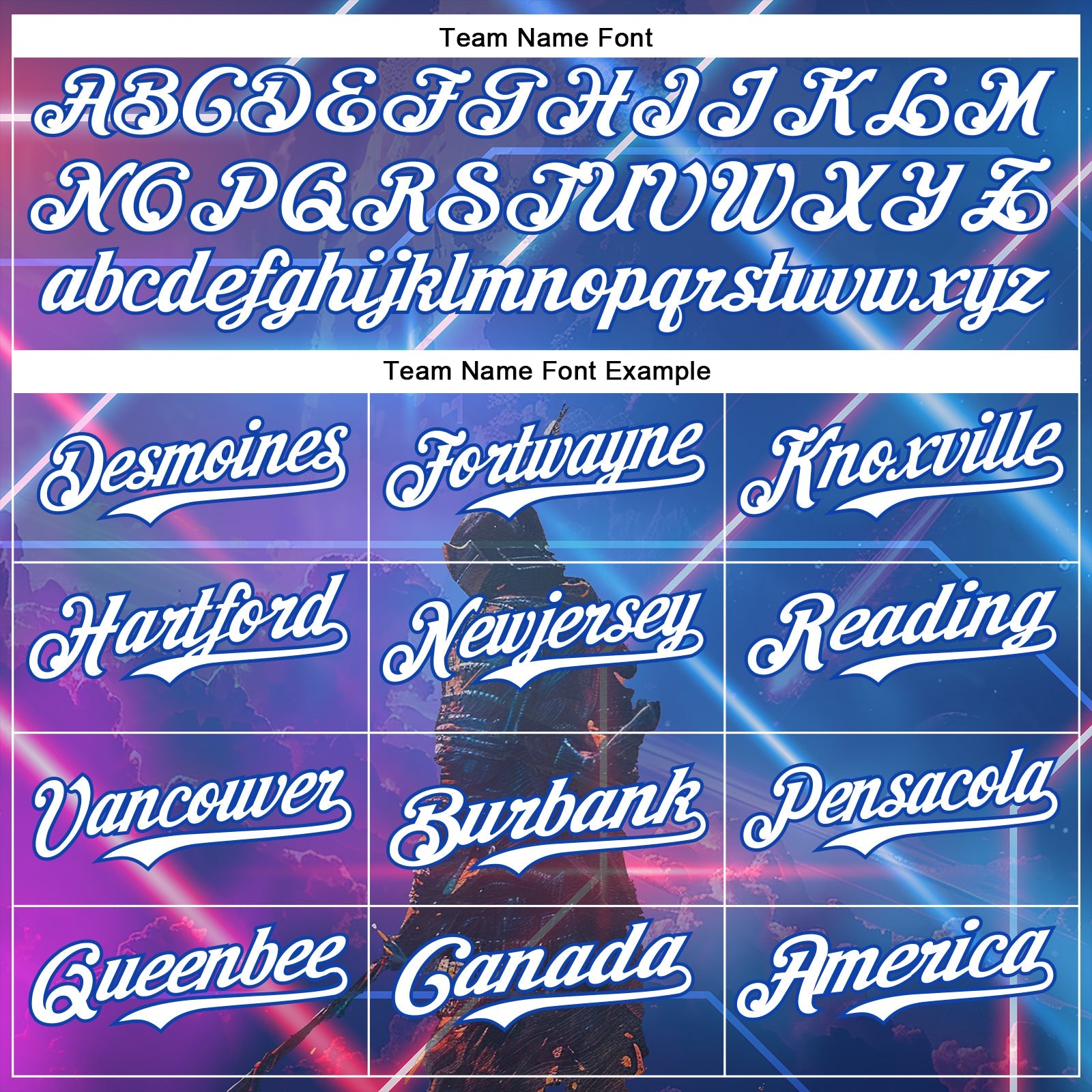 Custom Blue White-Thunder Blue 3D Pattern Design Outer Space Authentic Baseball Jersey view 4