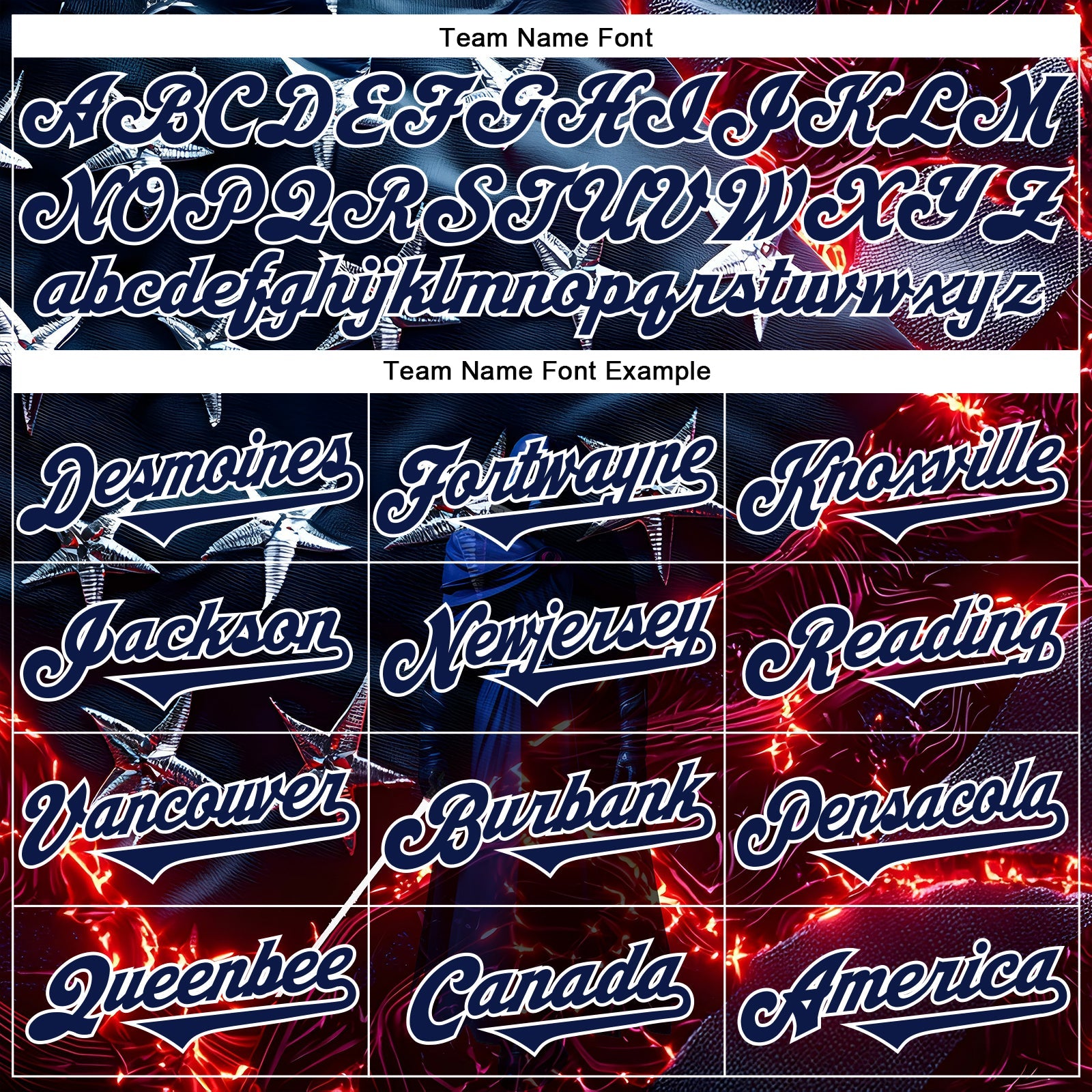 Custom Blue Navy-White 3D Pattern Design Outer Space Light Swords American Flag Authentic Baseball Jersey view 4