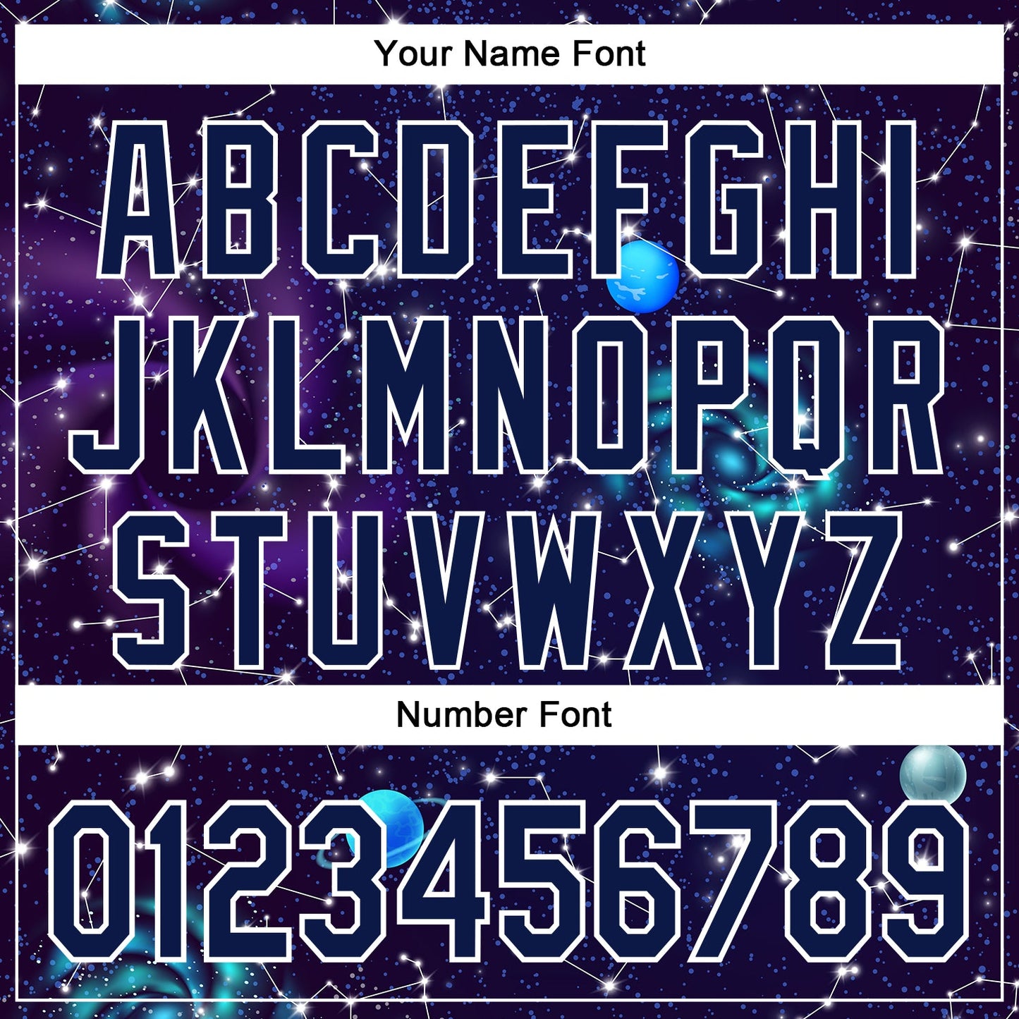 Custom Dark Purple Navy-White 3D Pattern Design Outer Space Galaxy Solar Authentic Baseball Jersey view 5