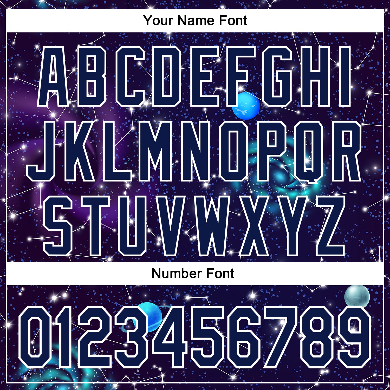 Custom Dark Purple Navy-White 3D Pattern Design Outer Space Galaxy Solar Authentic Baseball Jersey view 5