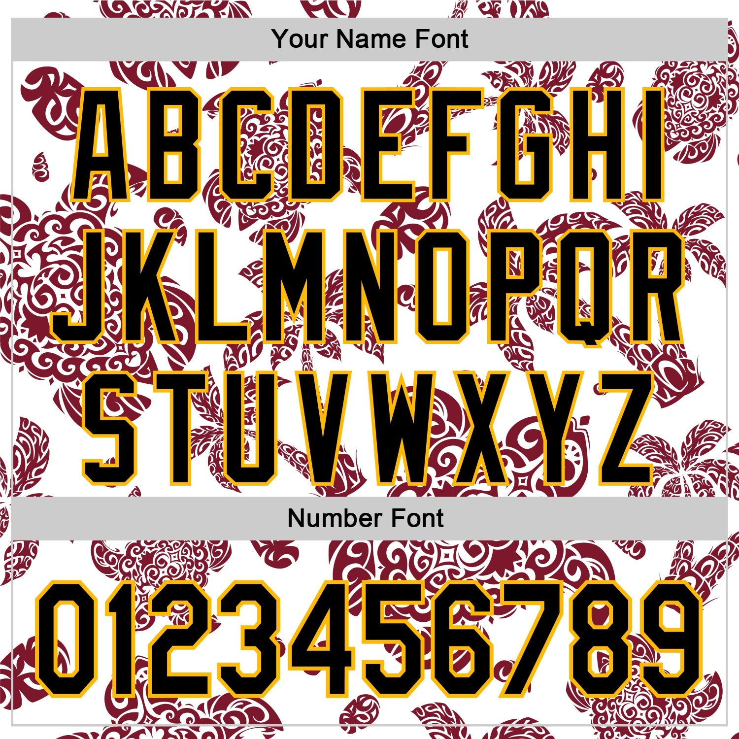 Custom White Black Crimson-Gold 3D Polynesian Style Palm Trees Islander Authentic Baseball Jersey view 5