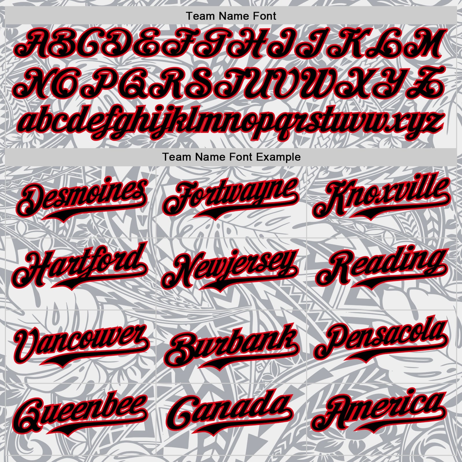 Custom Gray Black White-Fire Red 3D Polynesian Style Palm Leaves Islander Authentic Baseball Jersey view 4