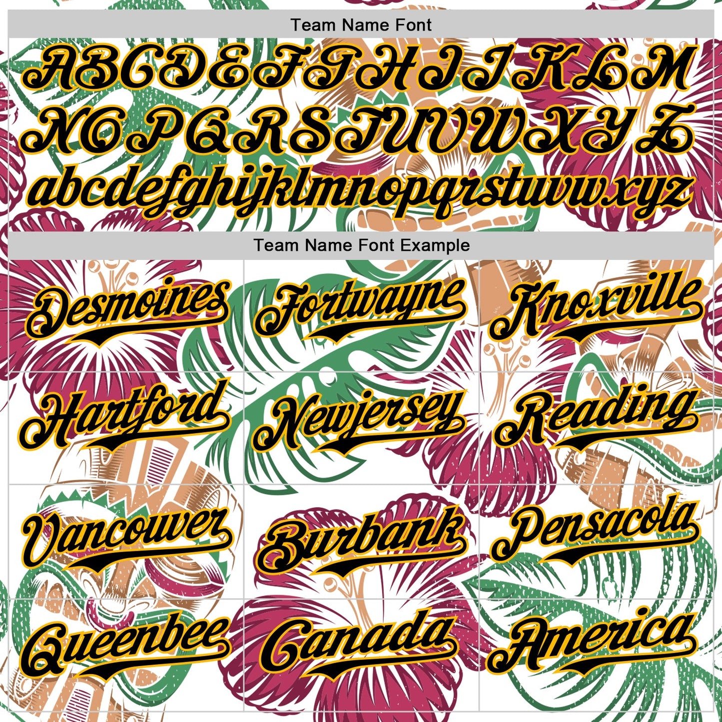Custom White Black-Gold 3D Polynesian Style Tiki Culture Palm Leaves Islander Authentic Baseball Jersey view 4