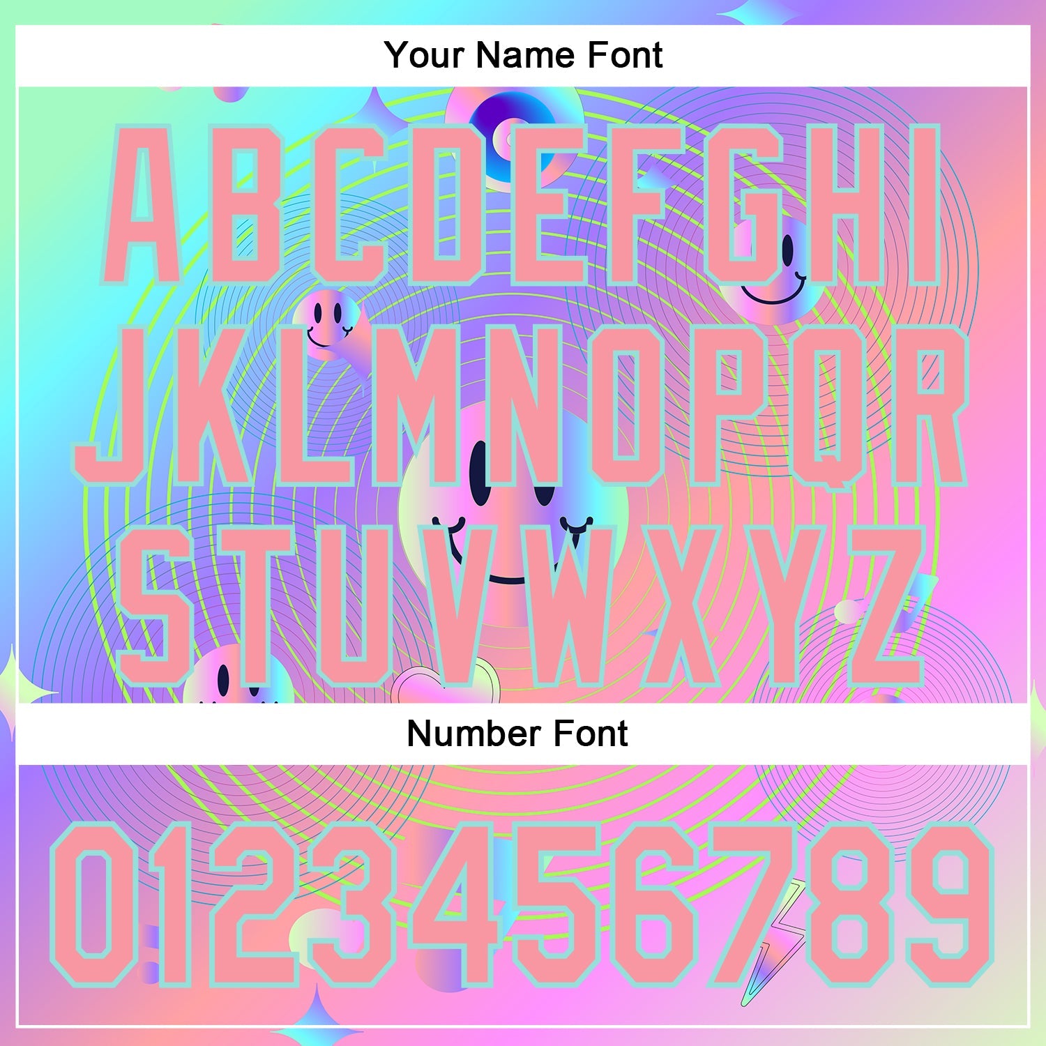 Custom Purple Medium Pink-Ice Blue 3D Pattern Design Trippy Smiley Face Acid Authentic Baseball Jersey view 5