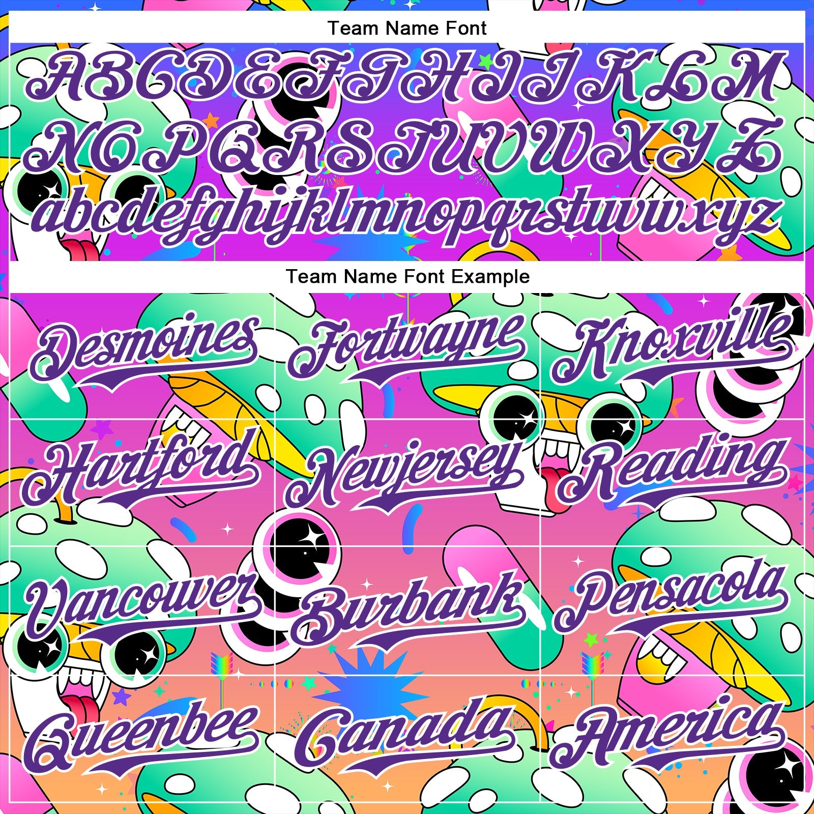 Custom Purple White 3D Pattern Design Trippy Psychedelic Magic Mushrooms Authentic Baseball Jersey view 4