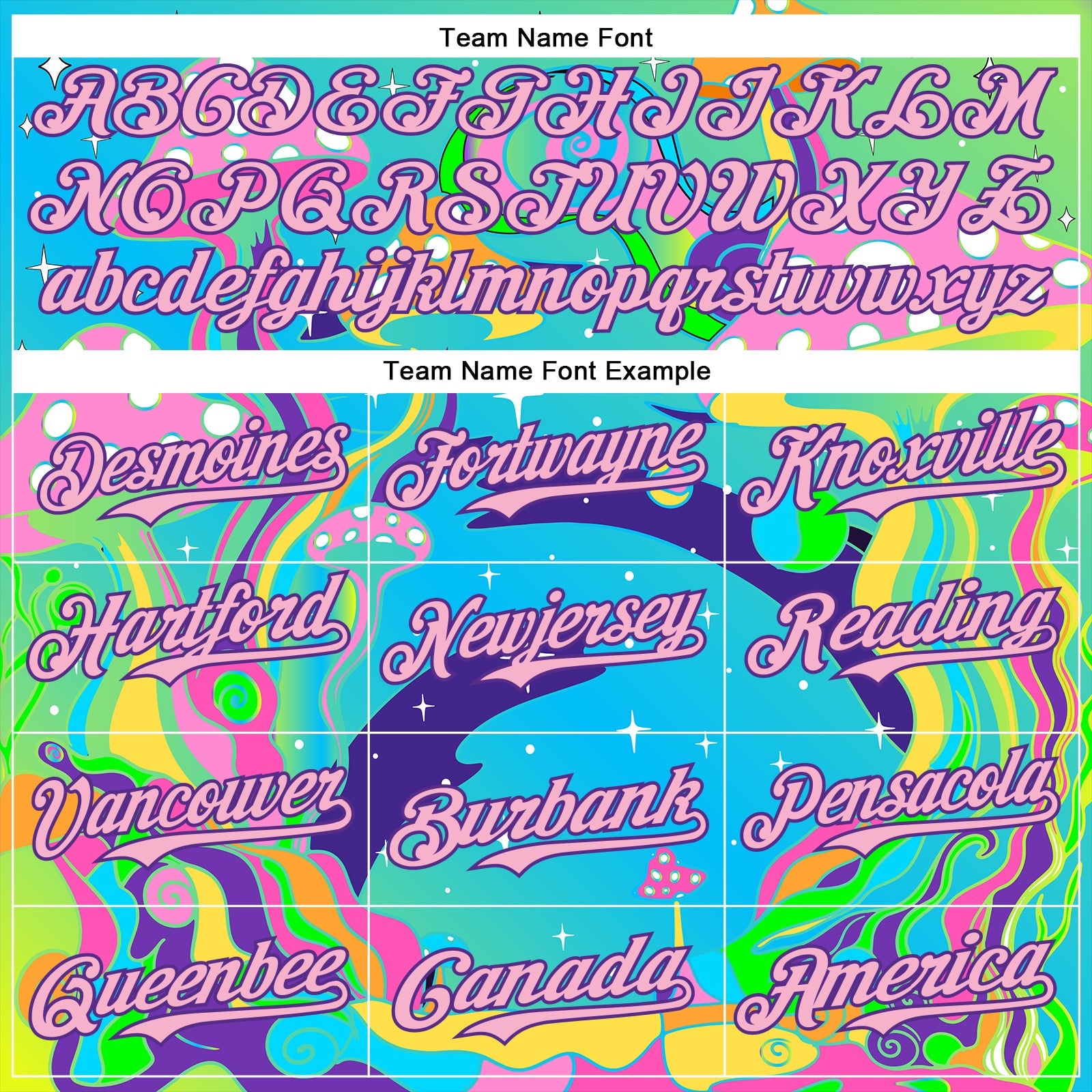 Custom Navy Light Pink-Purple 3D Pattern Design Trippy Psychedelic Magic Mushrooms Authentic Baseball Jersey view 4