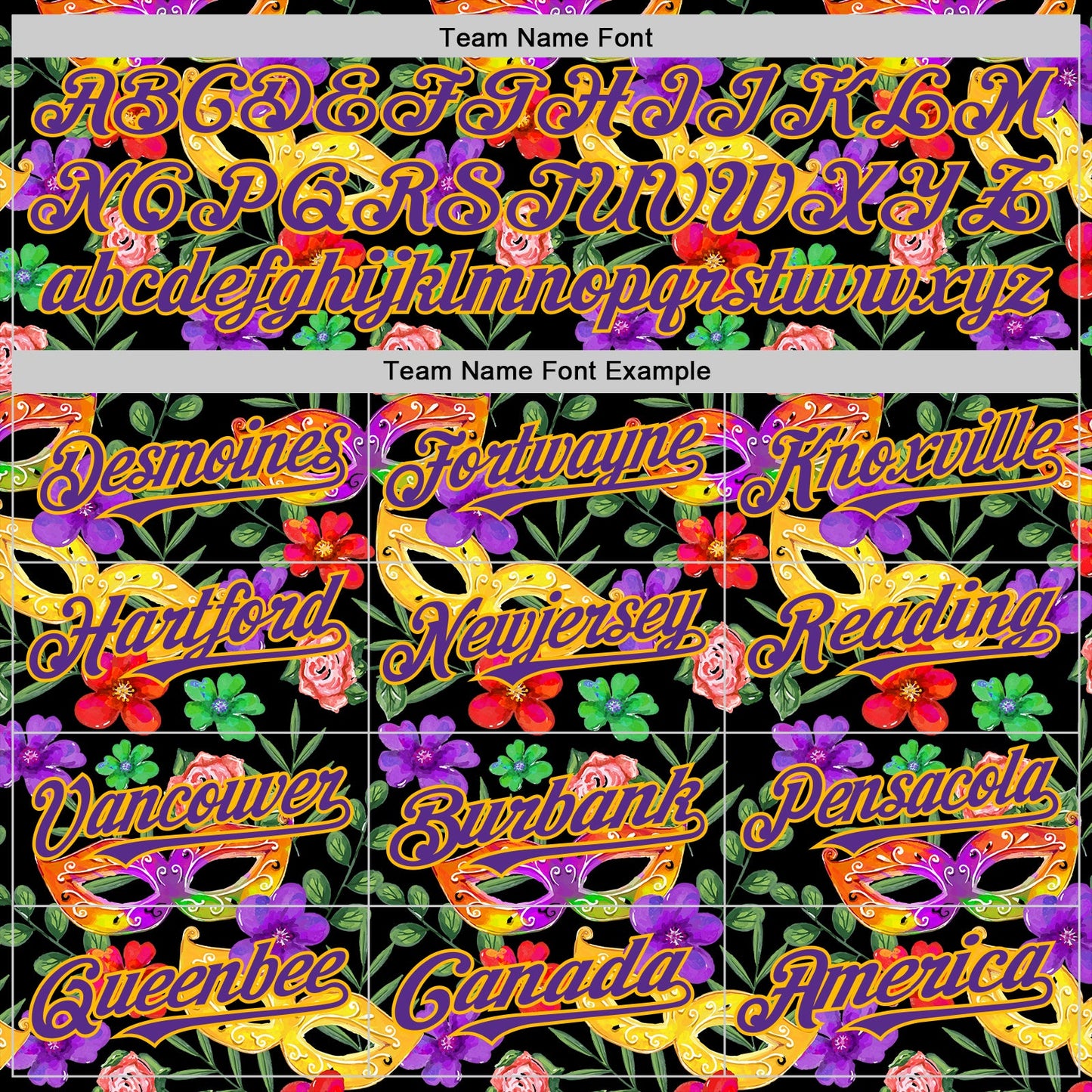 Custom Black Purple-Gold 3D Pattern Design Mardi Gras Shrove Tuesday Authentic Baseball Jersey view 4