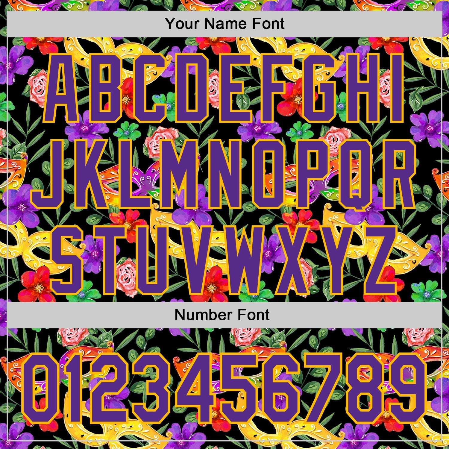 Custom Black Purple-Gold 3D Pattern Design Mardi Gras Shrove Tuesday Authentic Baseball Jersey view 5