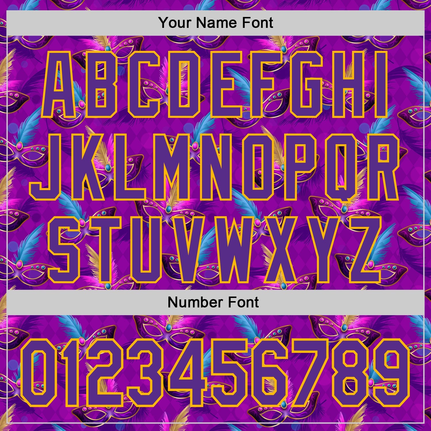 Custom Purple Gold 3D Pattern Design Mardi Gras Shrove Tuesday Authentic Baseball Jersey view 5