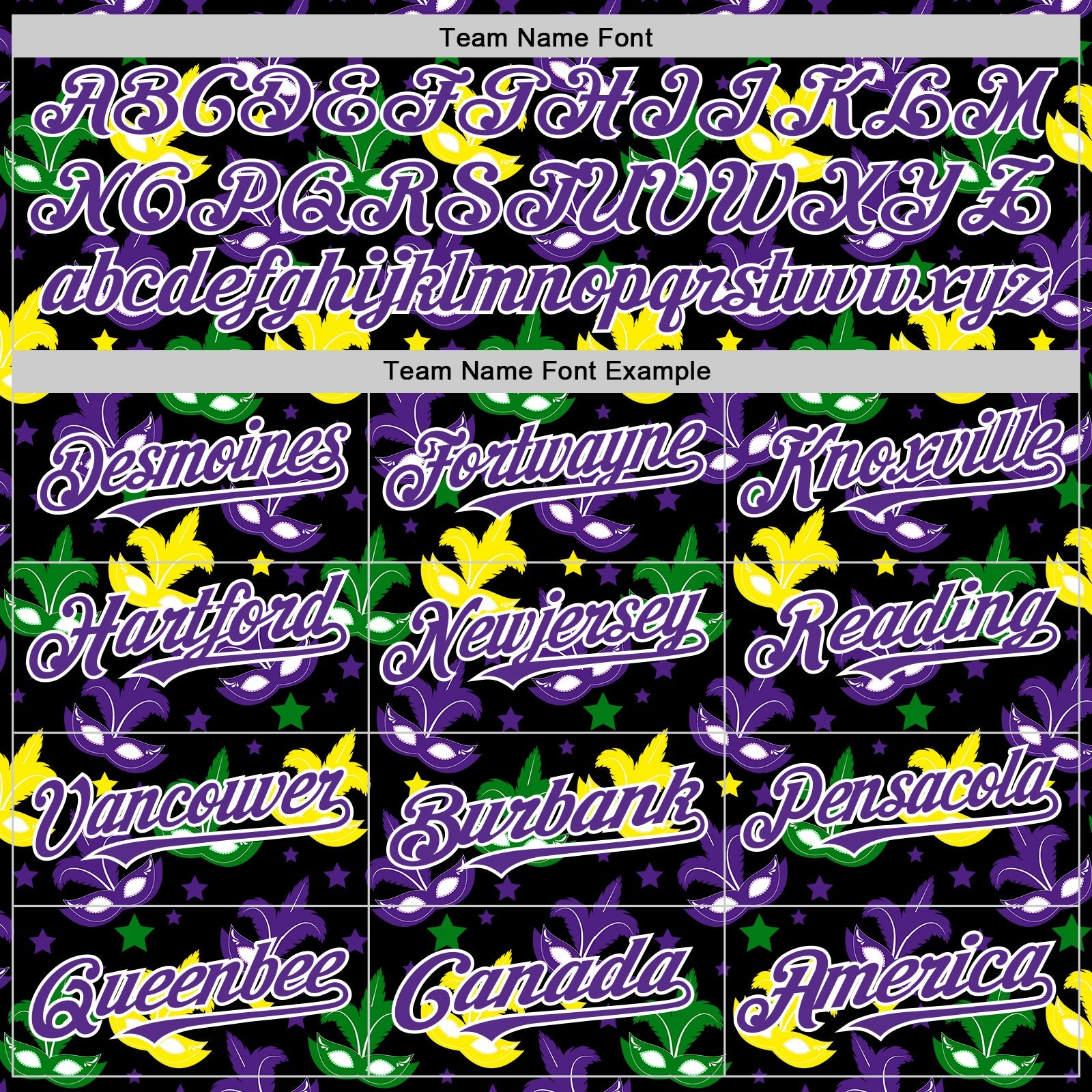 Custom Black Purple-White 3D Pattern Design Mardi Gras Shrove Tuesday Authentic Baseball Jersey view 4