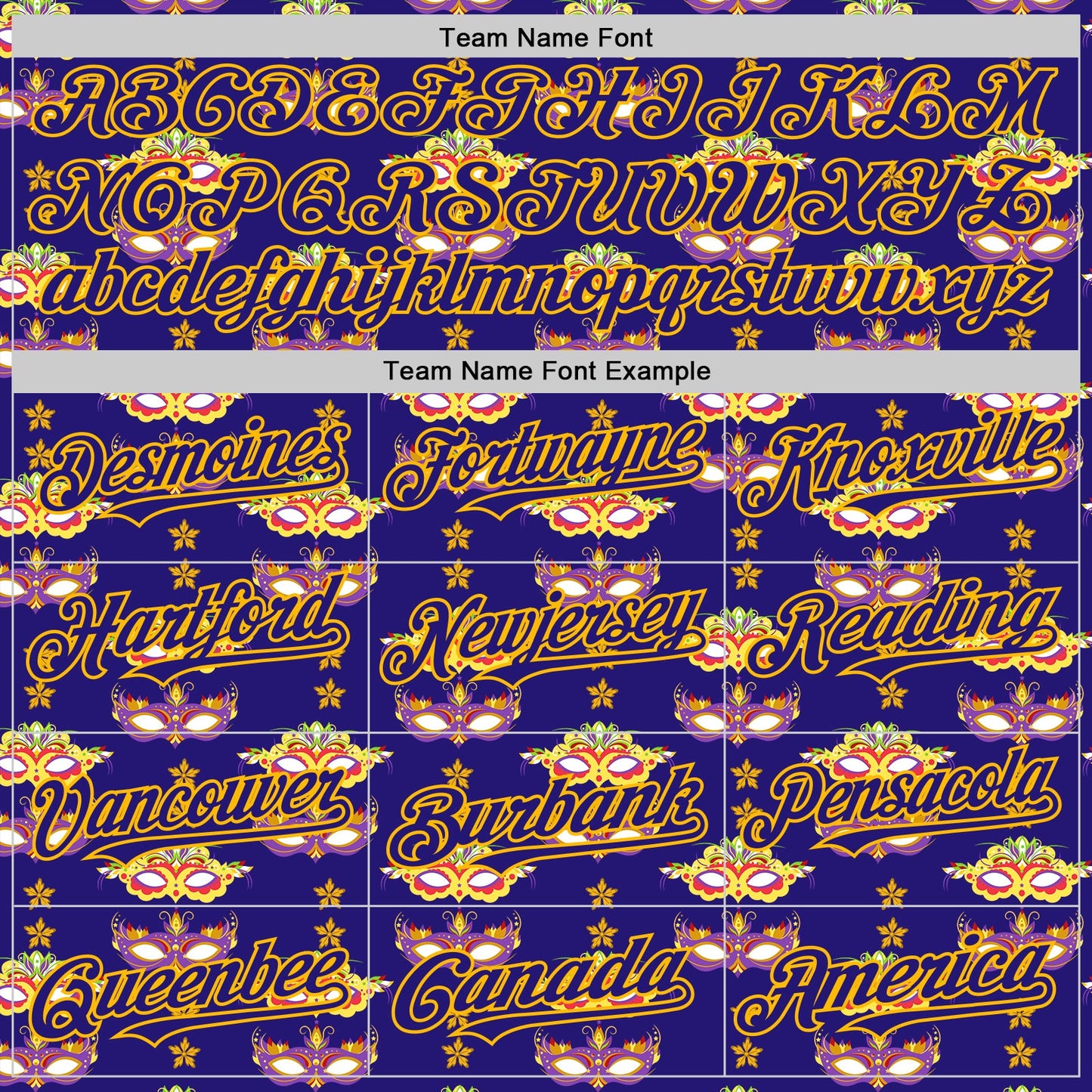 Custom Dark Purple Gold 3D Pattern Design Mardi Gras Shrove Tuesday Authentic Baseball Jersey view 4