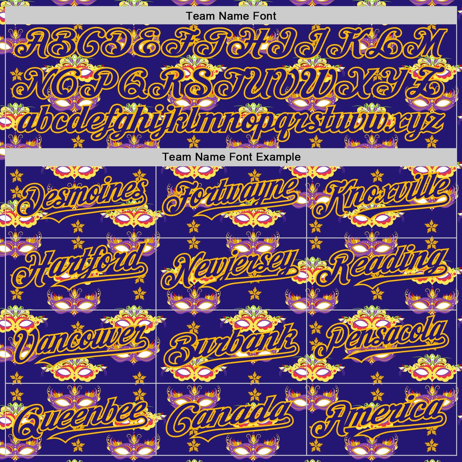 Custom Dark Purple Gold 3D Pattern Design Mardi Gras Shrove Tuesday Authentic Baseball Jersey view 4