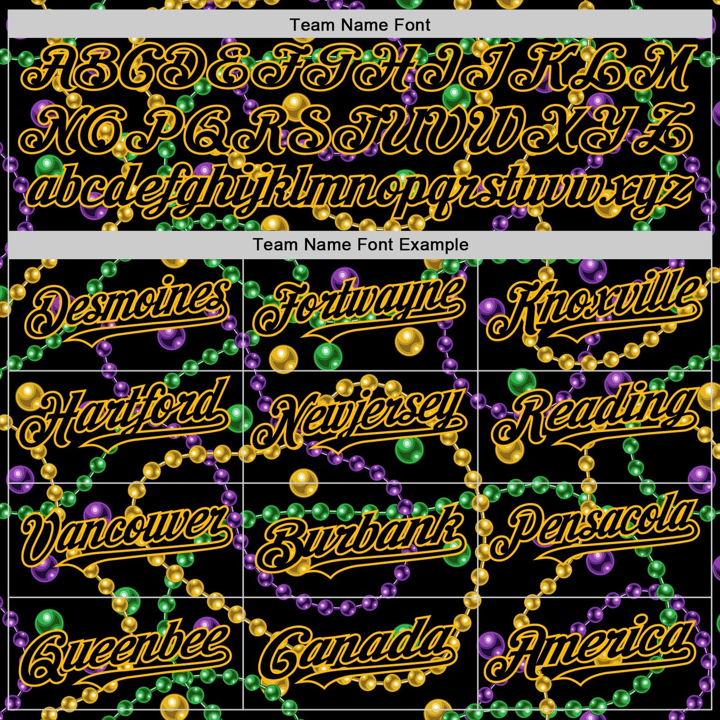 Custom Black Gold 3D Pattern Design Mardi Gras Shrove Tuesday Authentic Baseball Jersey view 4