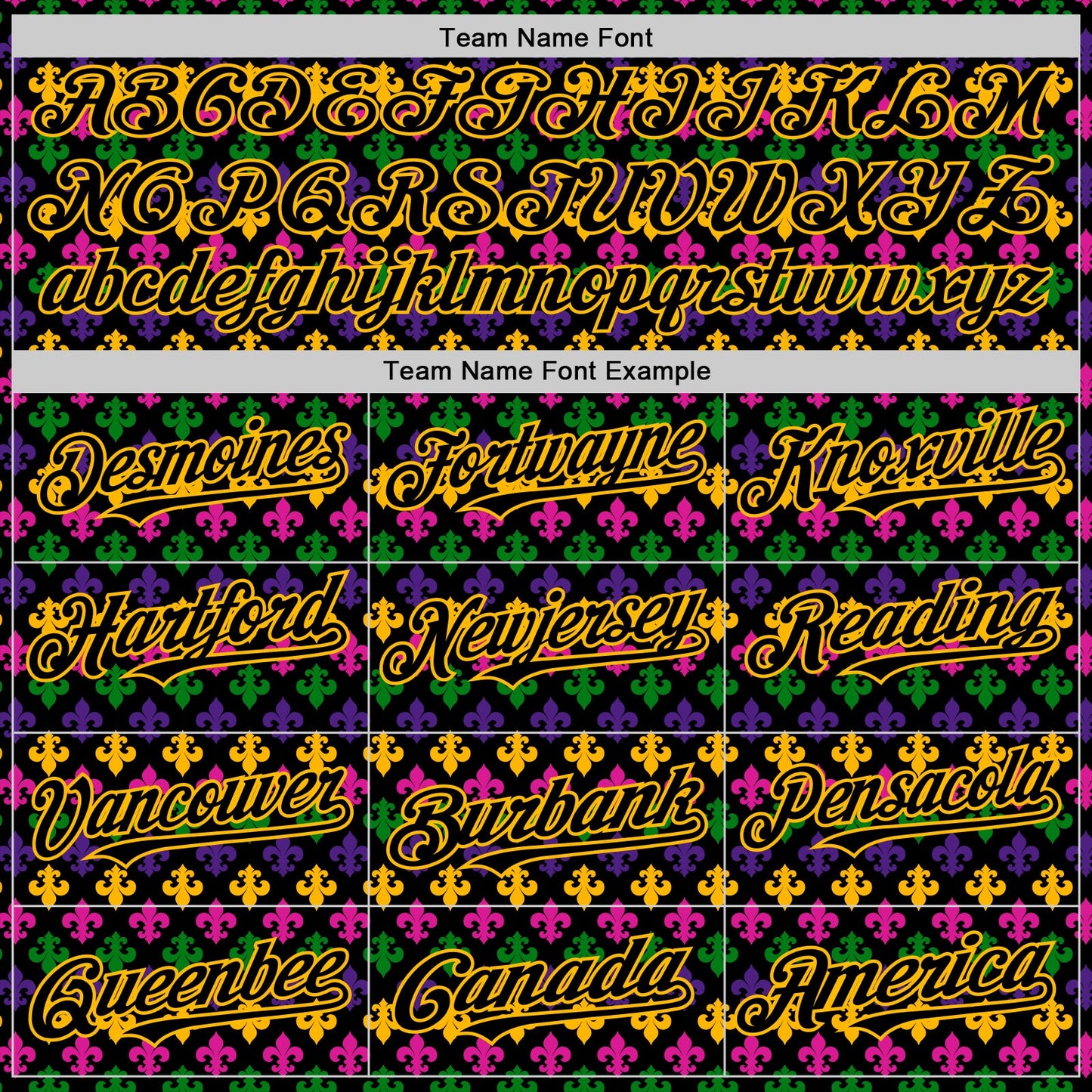 Custom Black Gold 3D Pattern Design Mardi Gras Shrove Tuesday Authentic Baseball Jersey view 4